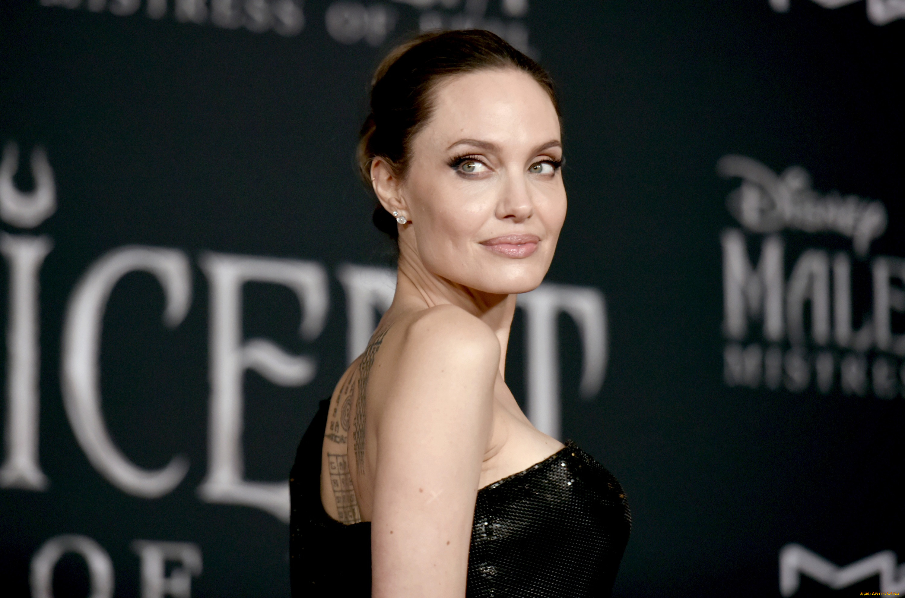 девушки, angelina, jolie, актриса, лицо, наряд, тату