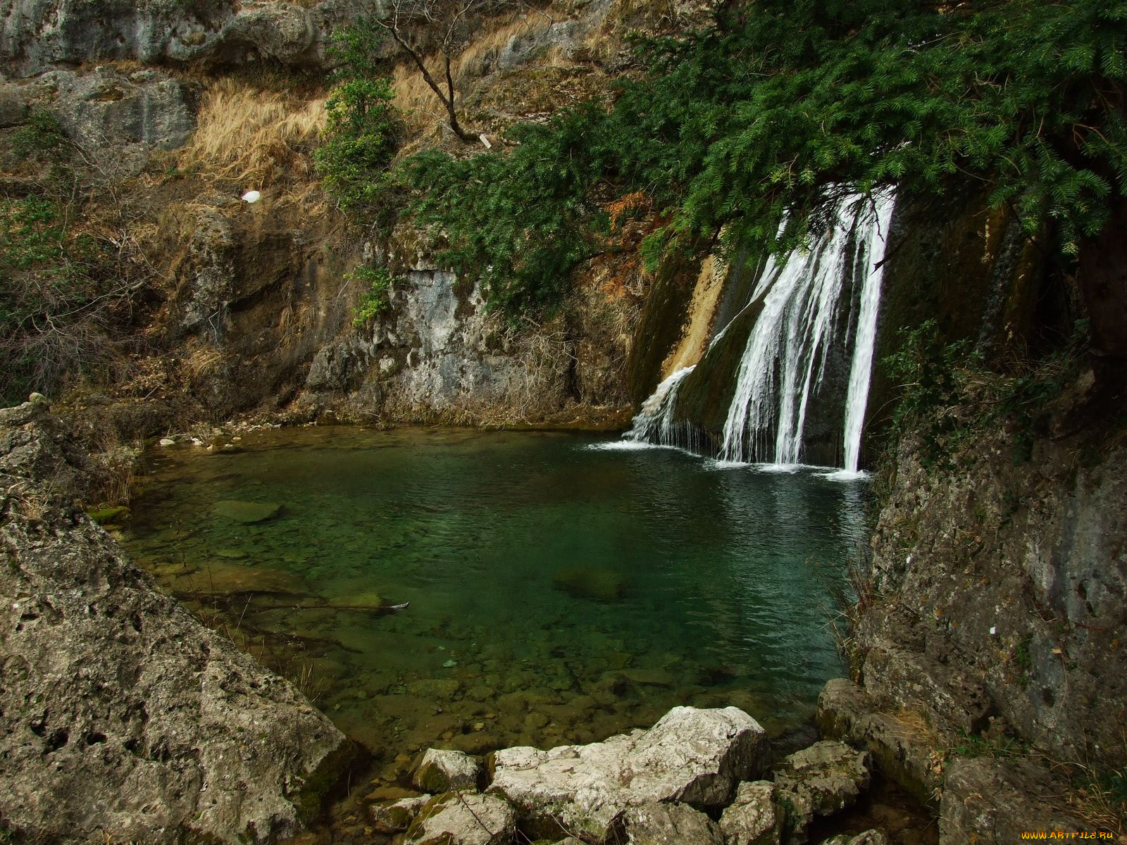 природа, водопады, waterfall