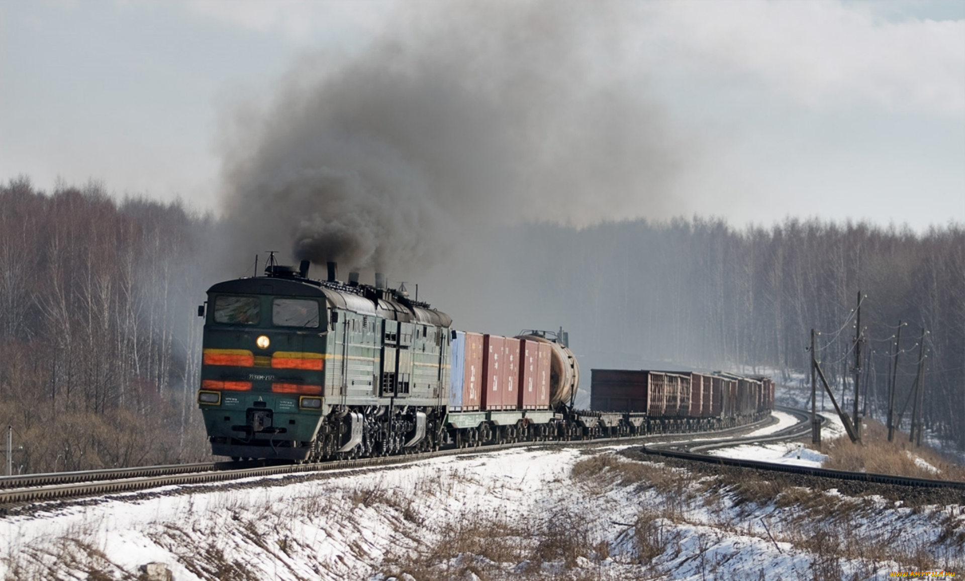 техника, поезда, состав, локомотив, железная, дорога, поезд, ржд