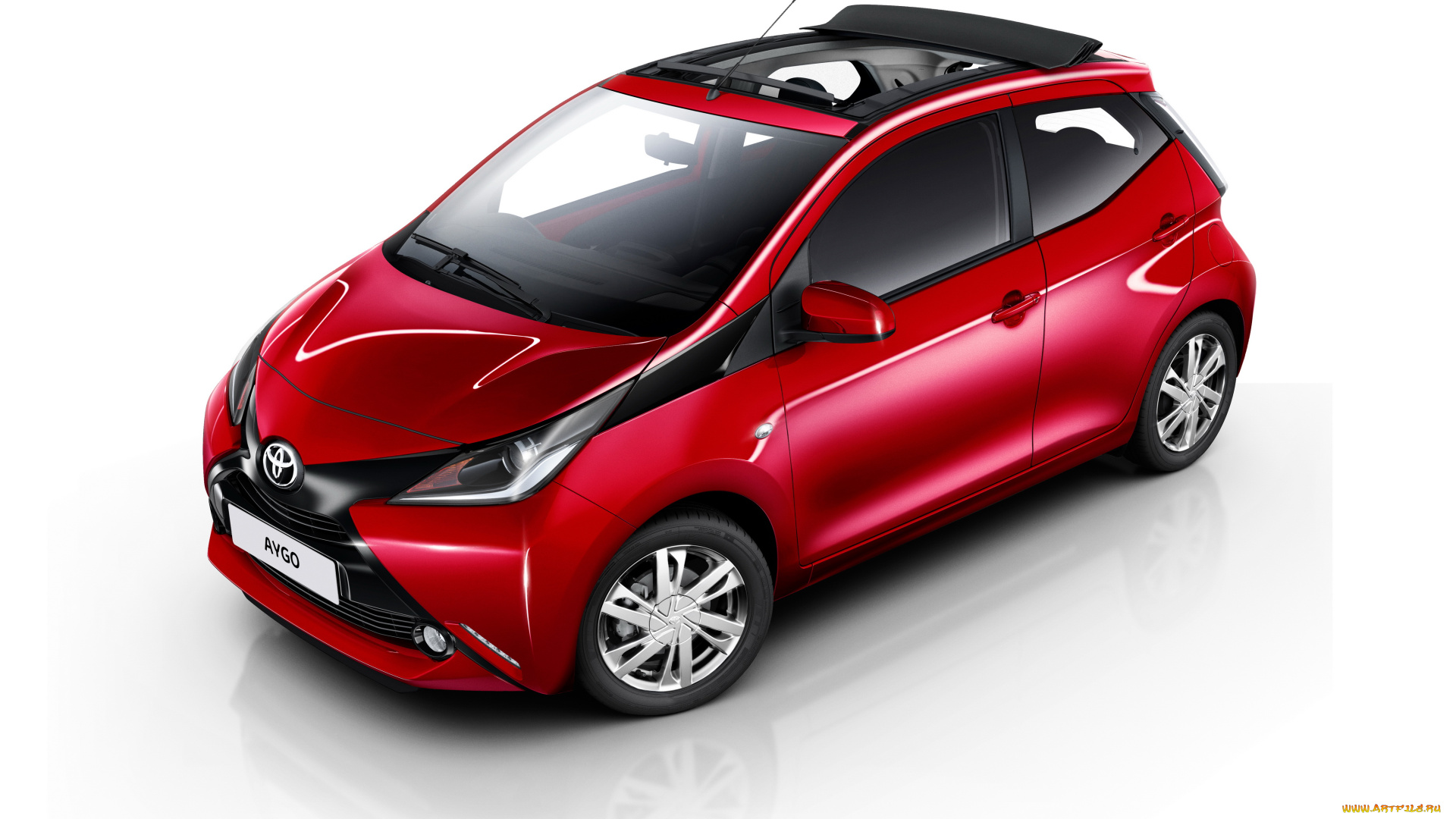 автомобили, toyota, aygo, x-wave, 5-door, uk-spec, 2015г, красный