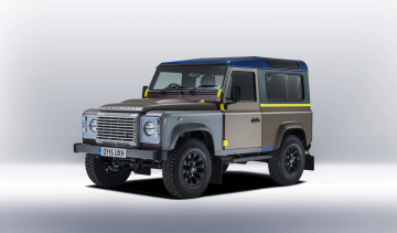 обоя автомобили, land-rover, land, rover, defender, 90, by, paul, smith, 2015г