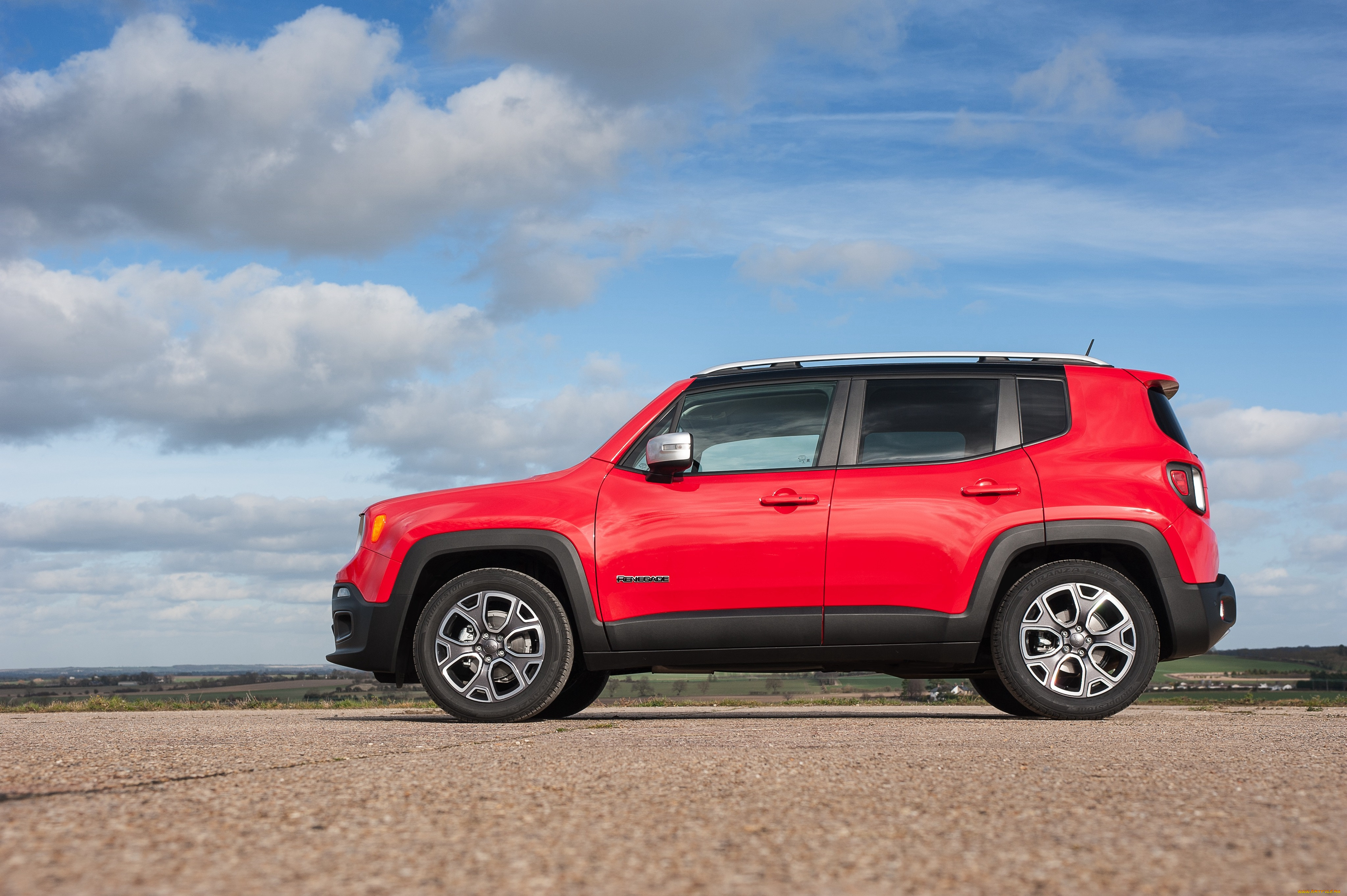 автомобили, jeep, красный, 2015г, uk-spec, limited, renegade