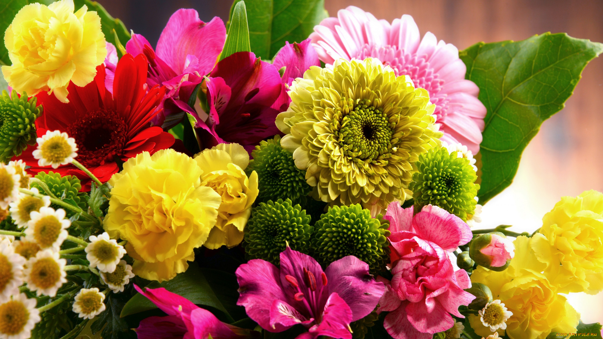 цветы, букеты, , композиции, bouquets, лилии, альстрёмерия, букет, гвоздики, герберы
