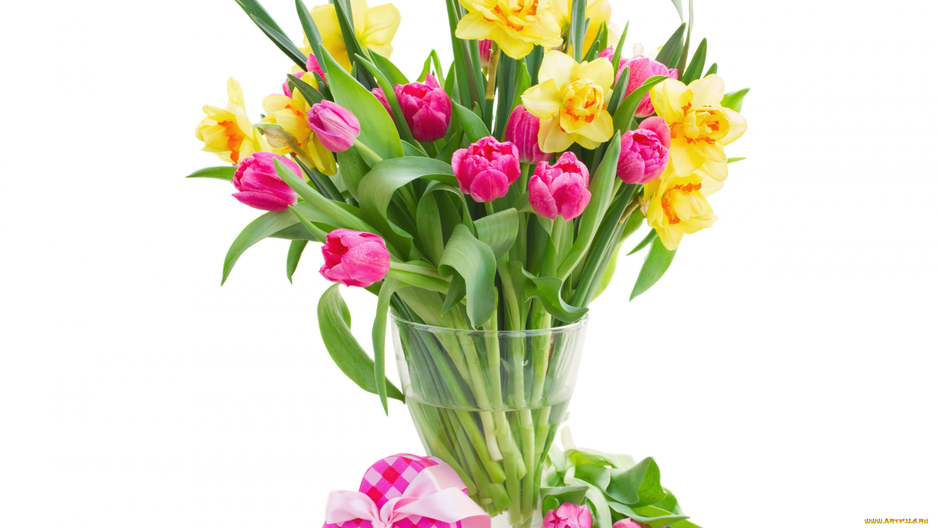 цветы, букеты, , композиции, тюльпаны, подарок, gift, tulips, daffodils, весна, нарциссы
