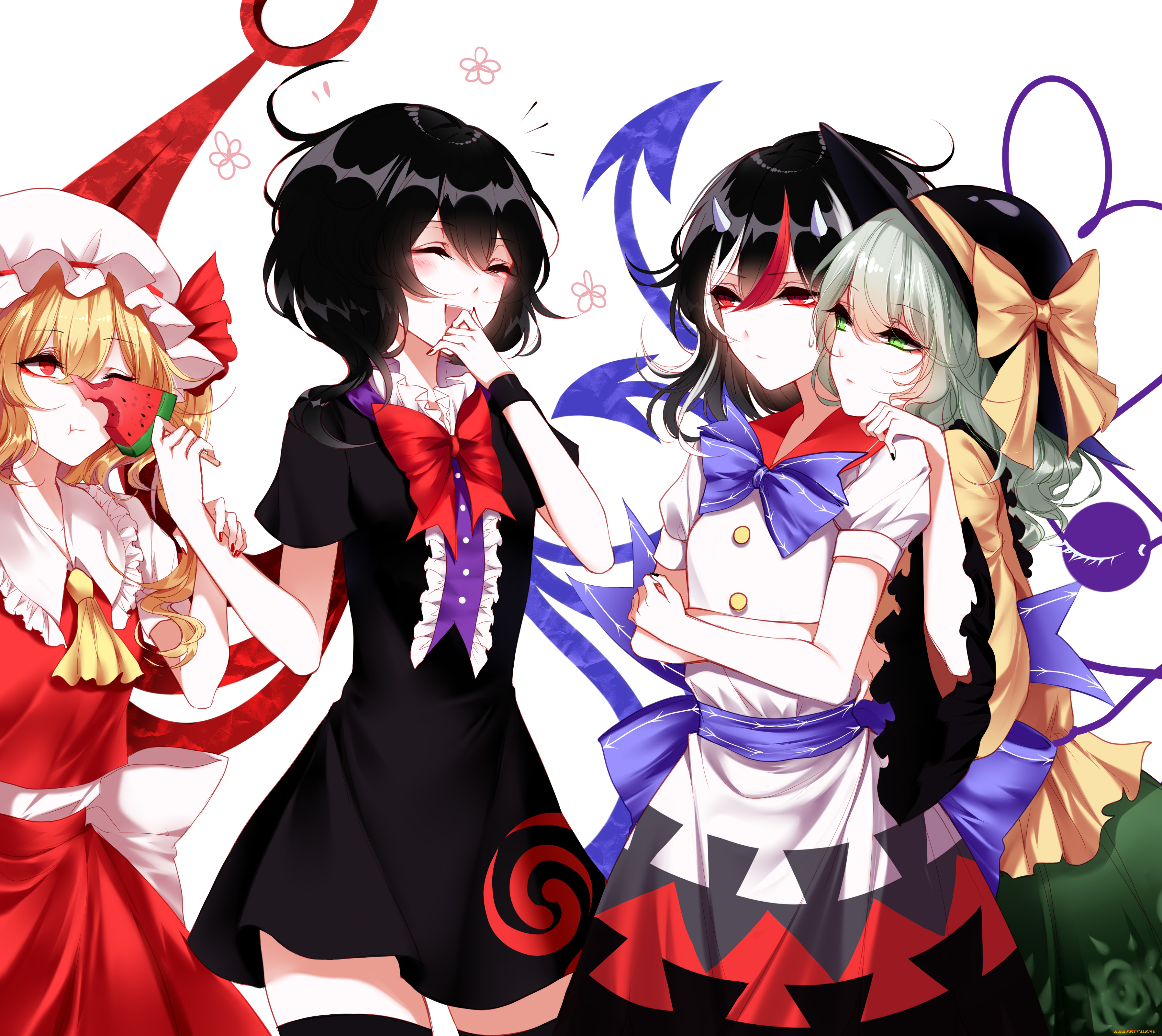 sheya, аниме, touhou, девушка