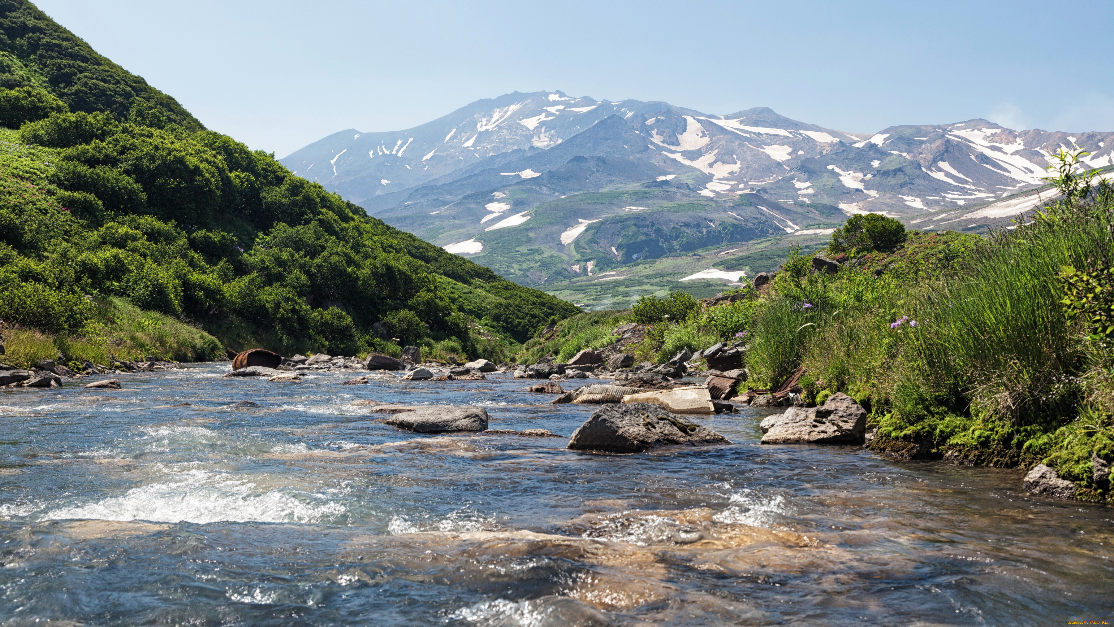 природа, реки, озера, россия, горы, камни, пoлуoстрoв, камчатка