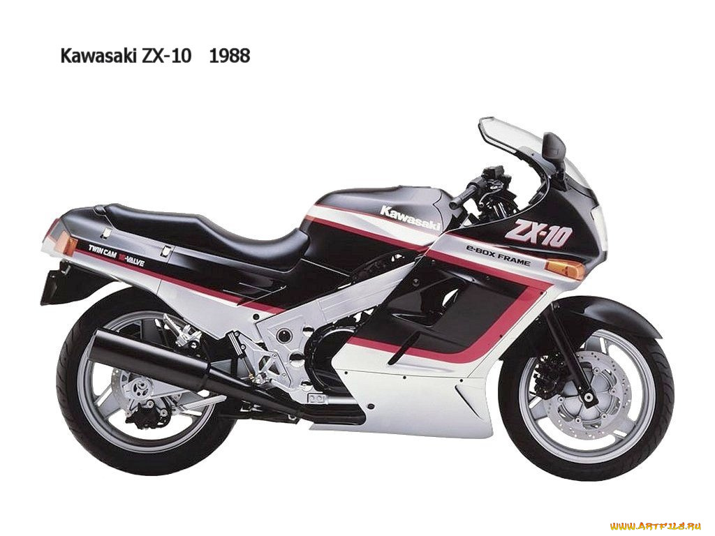 kawasaki, zx10, 1988, мотоциклы