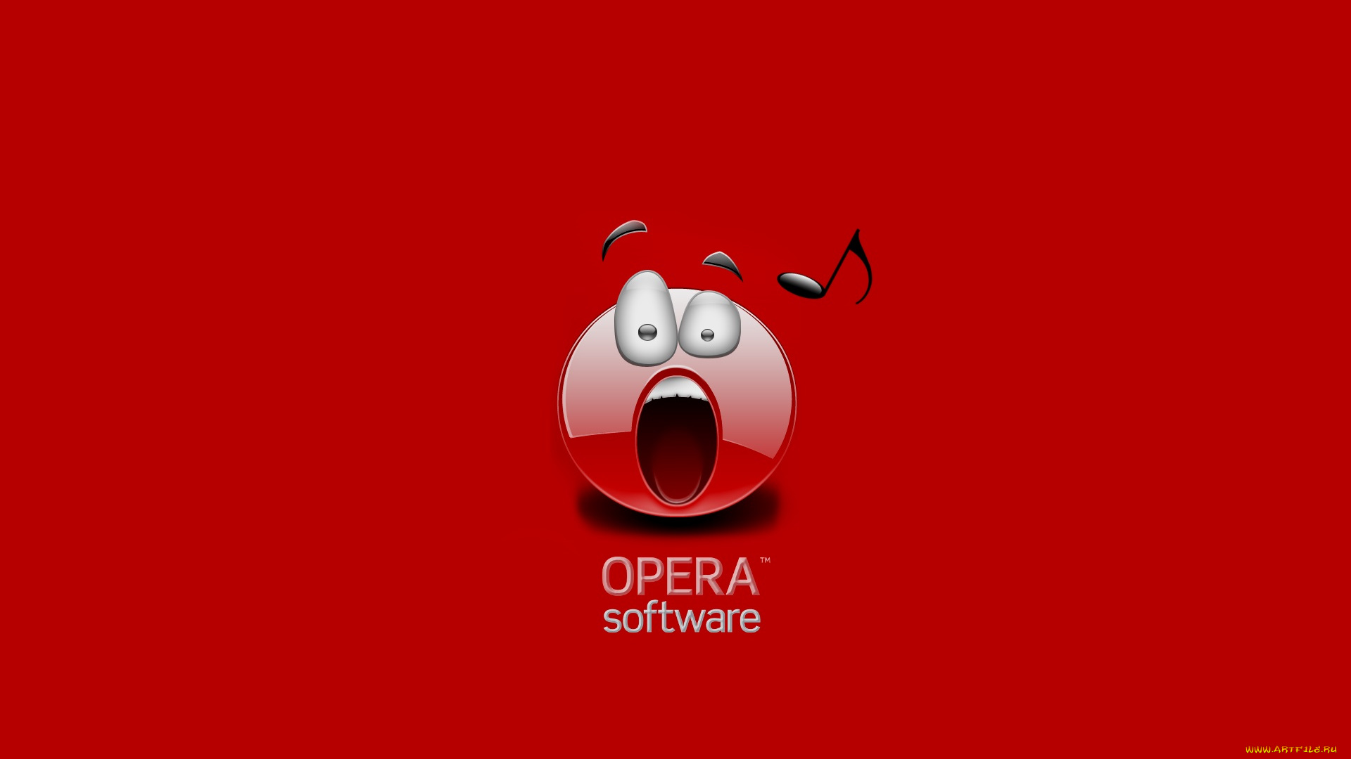 компьютеры, opera, фон, логотип