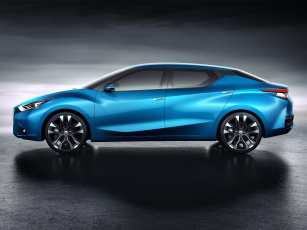 Картинка автомобили nissan datsun lannia concept 2014 синий