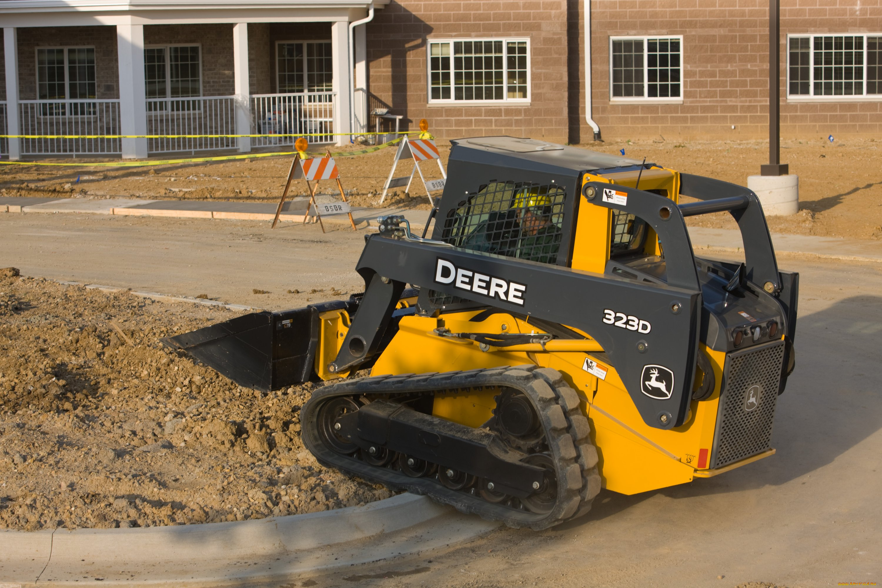 техника, фронтальные, погрузчики, john, deere