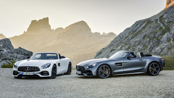 Картинка mercedes-benz+amg-gt+and+gt-c+roadsters+2018 автомобили mercedes-benz -roadsters amg-gt gt-c 2018