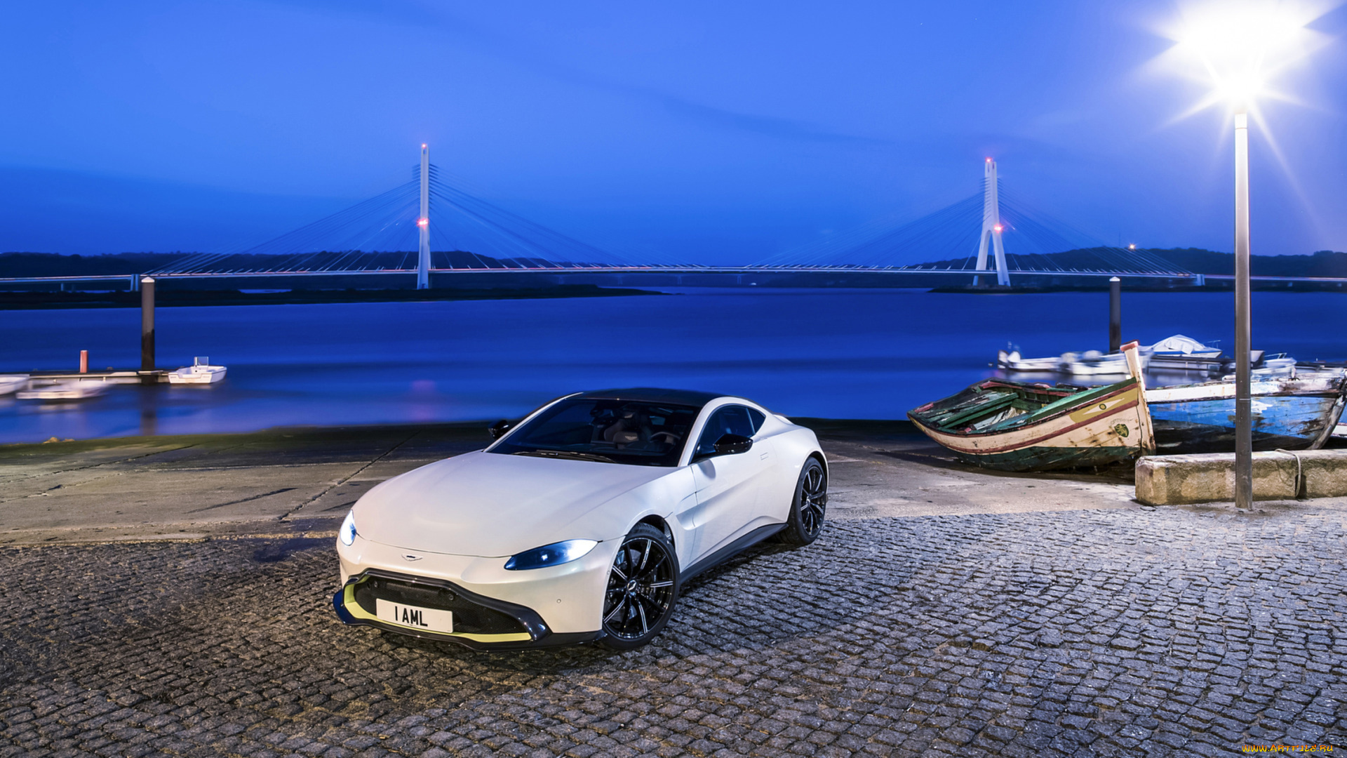 aston, martin, vantage, 2019, автомобили, aston, martin, aston, martin, vantage, 2019, белый