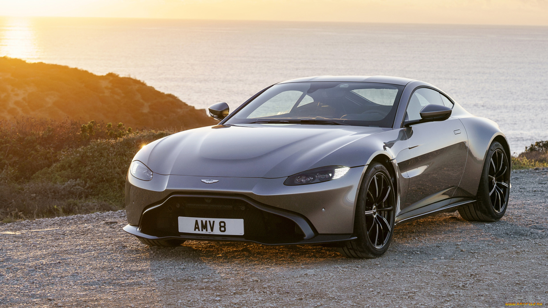 aston, martin, vantage, 2019, автомобили, aston, martin, aston, martin, vantage, 2019, серый, металлик