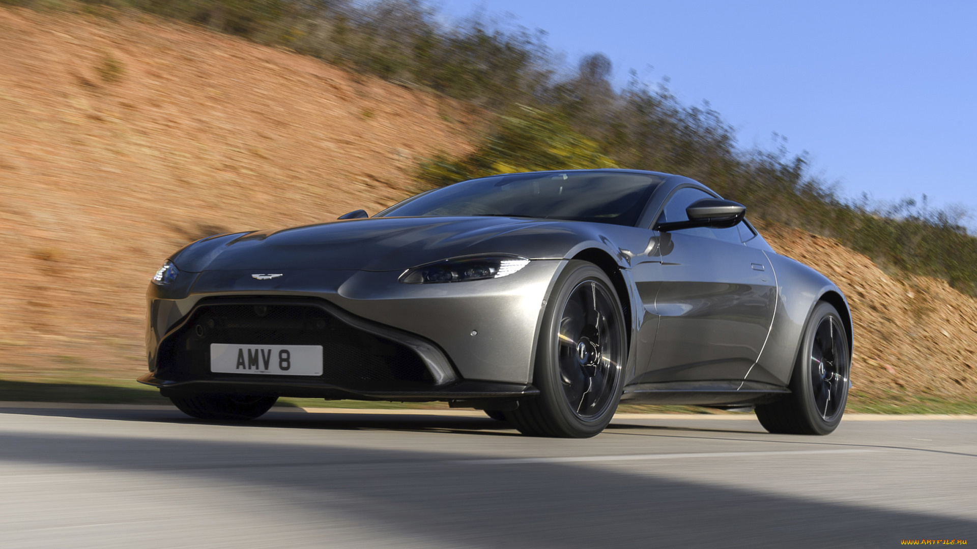 aston, martin, vantage, 2019, автомобили, aston, martin, aston, martin, vantage, 2019, серый, металлик