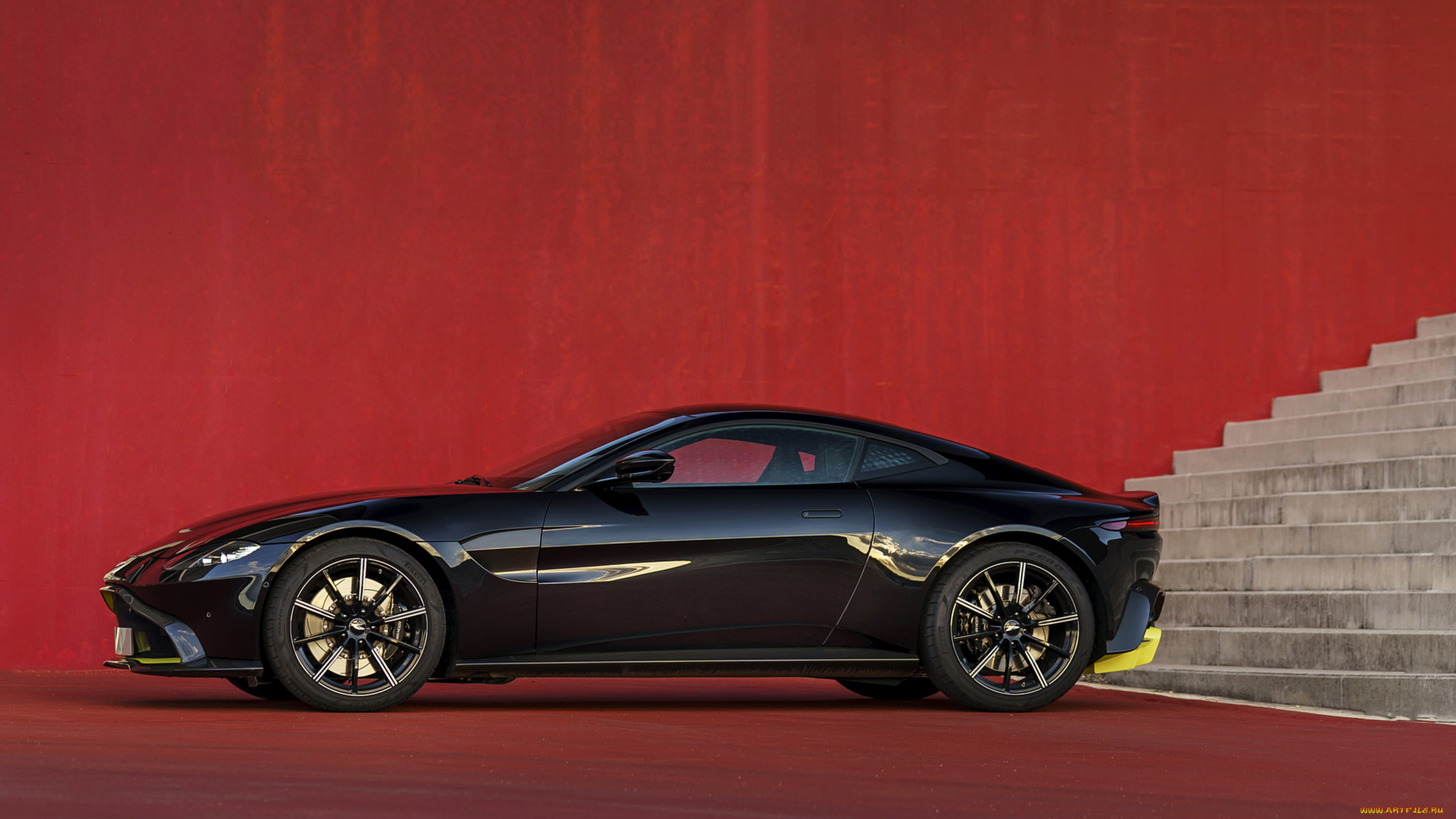 aston, martin, vantage, 2019, автомобили, aston, martin, чёрный, 2019, aston, martin, vantage