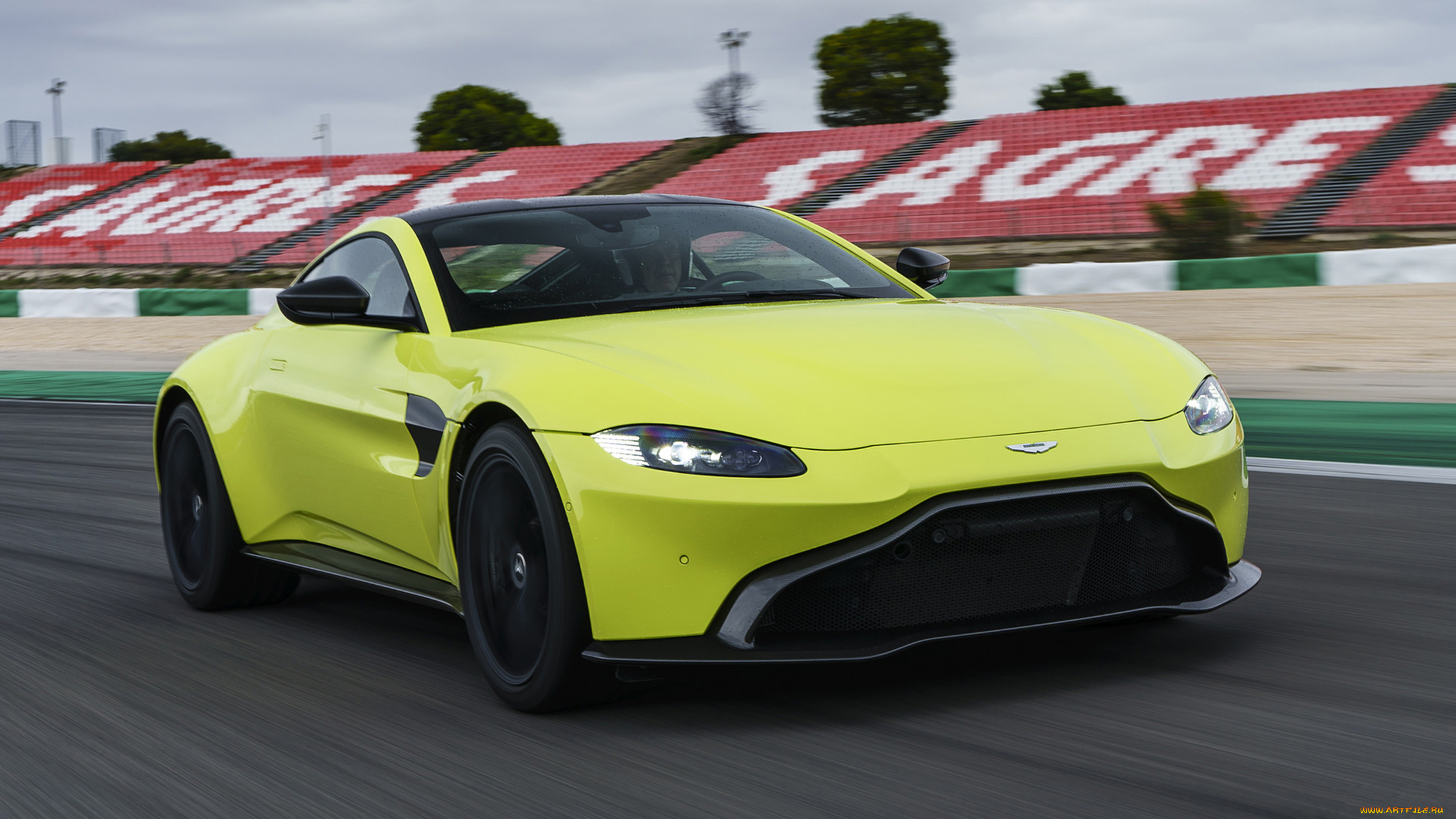 aston, martin, vantage, 2019, автомобили, aston, martin, aston, martin, 2019, vantage, салатовый