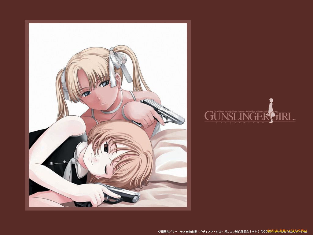 аниме, gun, slinger, girl