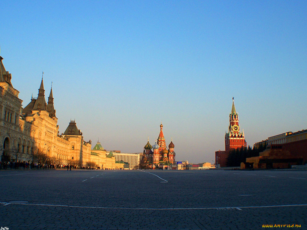 москва, красная, площадь, города, россия