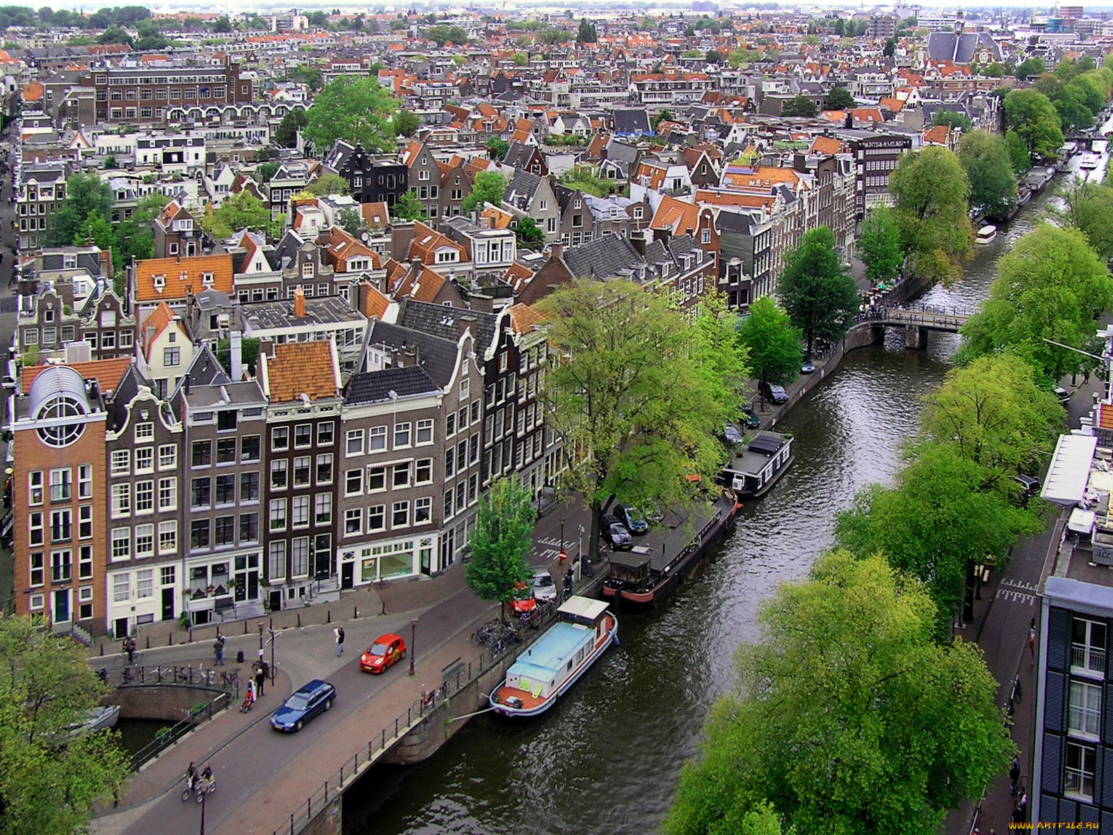 города, амстердам, нидерланды