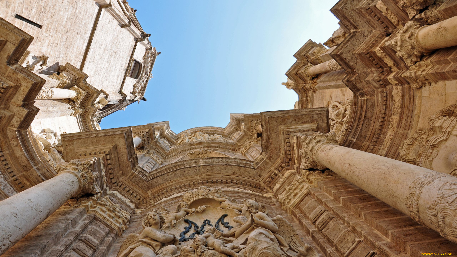 valencia, cathedral, spain, города, исторические, архитектурные, памятники