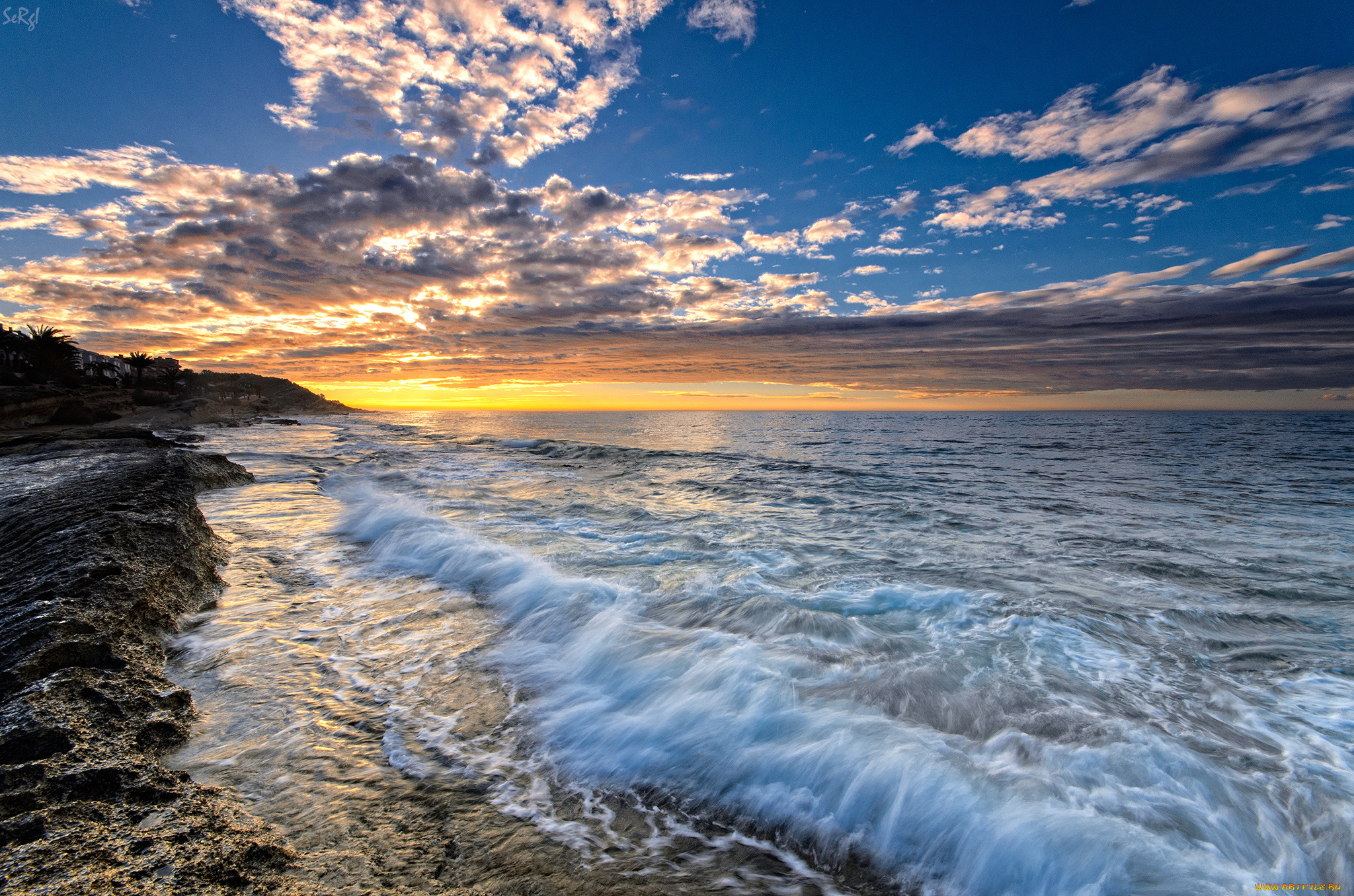 alicante, valencia, spain, природа, моря, океаны, закат, средиземное, море, аликанте, испания, побережье