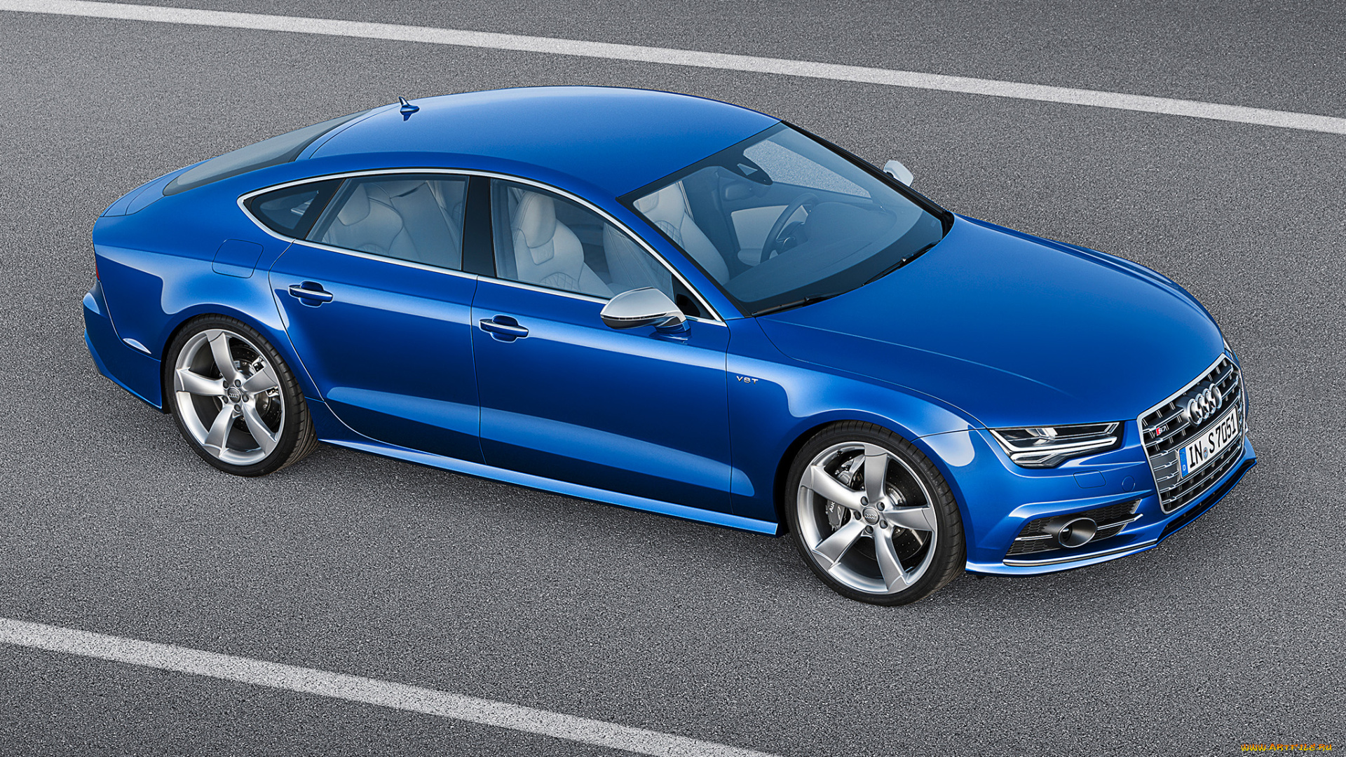 автомобили, audi, s7, sportback, 2014г, синий