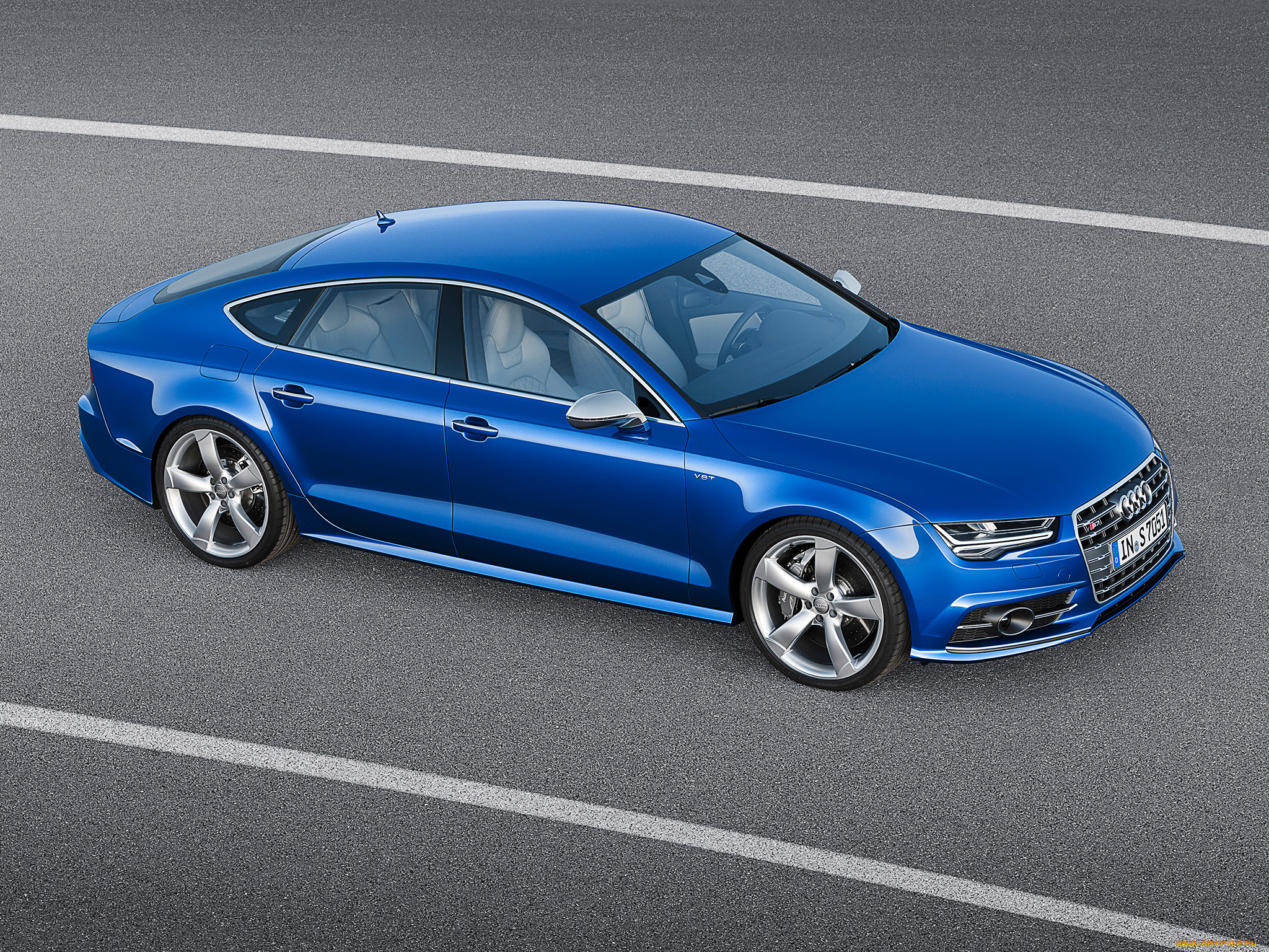 автомобили, audi, s7, sportback, 2014г, синий