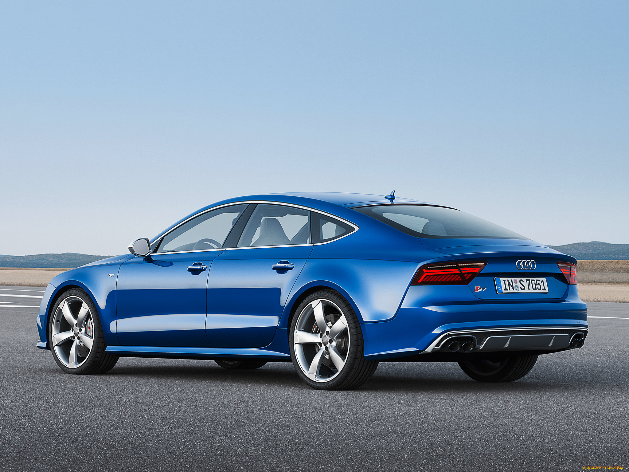 автомобили, audi, s7, sportback, 2014г, синий