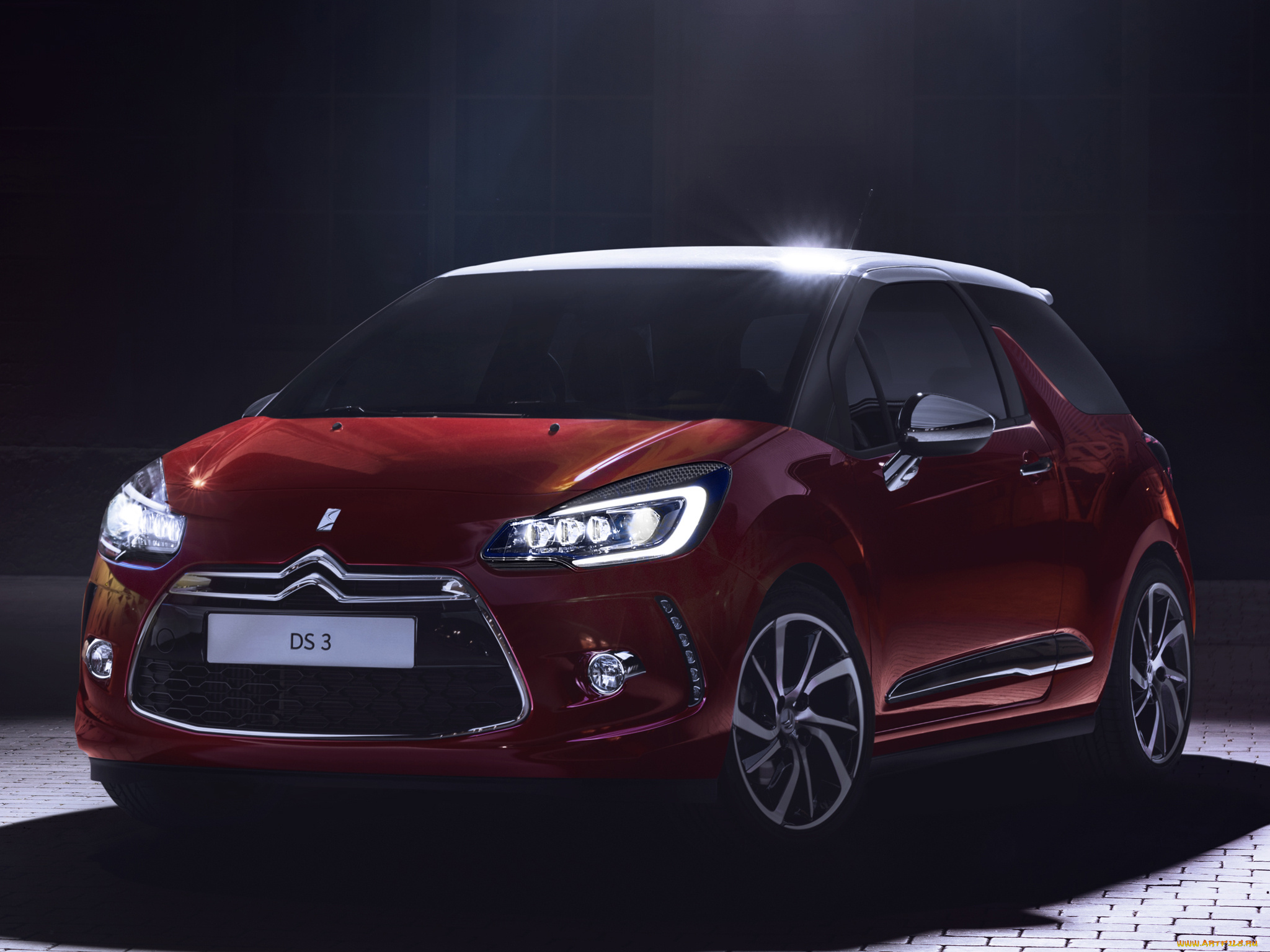 автомобили, citroen, citroеn, ds3, красные