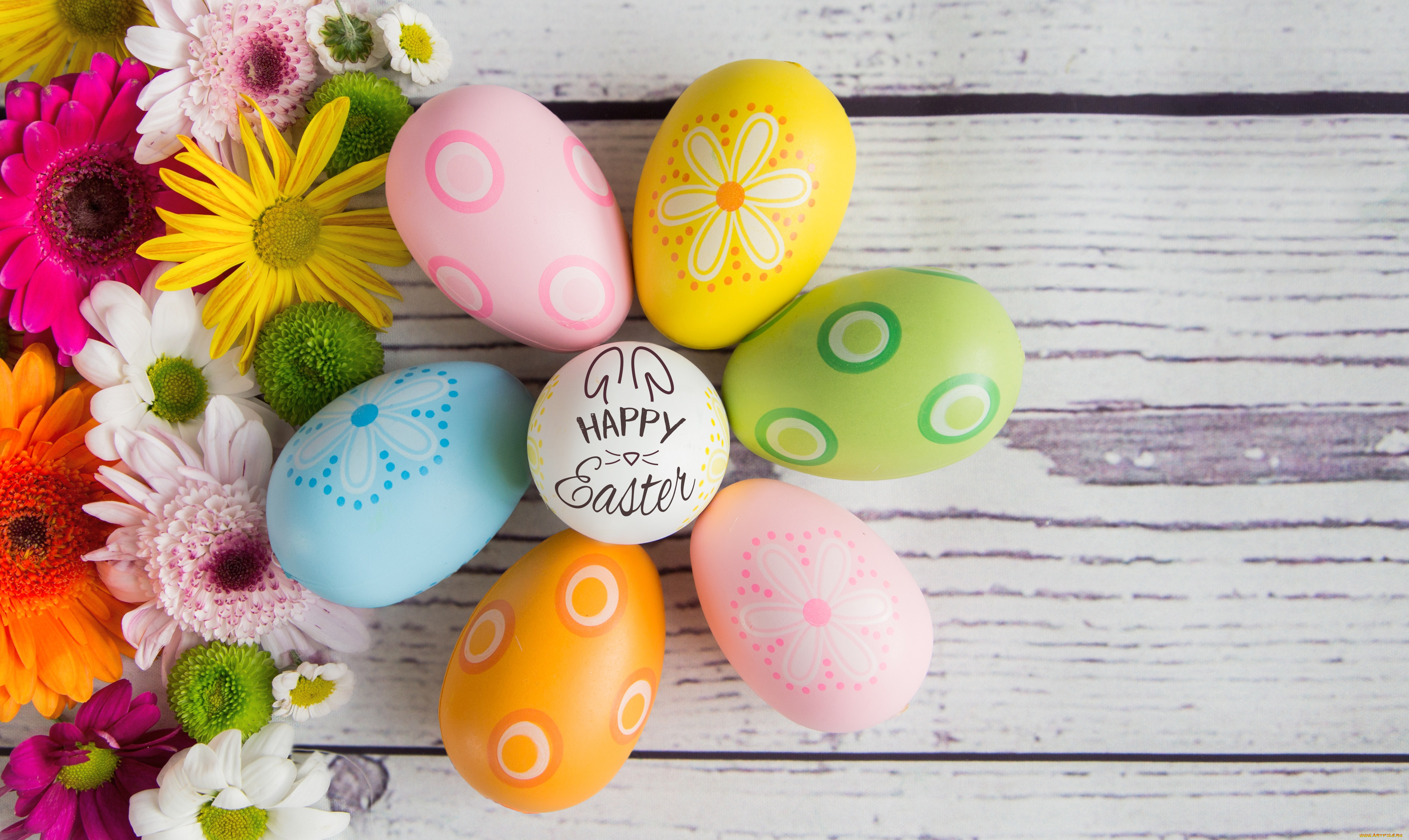 праздничные, пасха, цветы, яйца, весна, colorful, happy, flowers, spring, easter, eggs, decoration