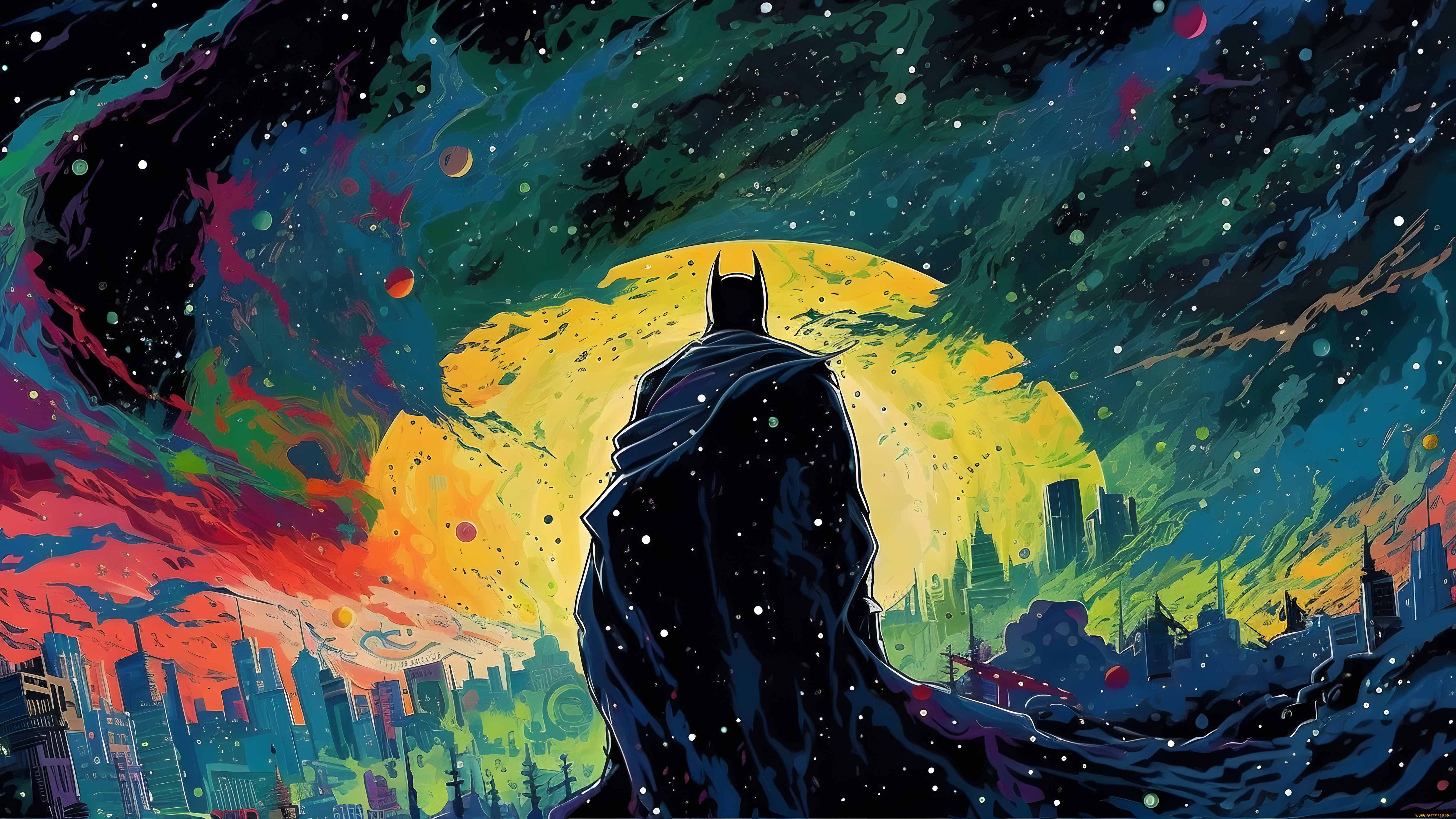 рисованное, комиксы, batman, нейросети