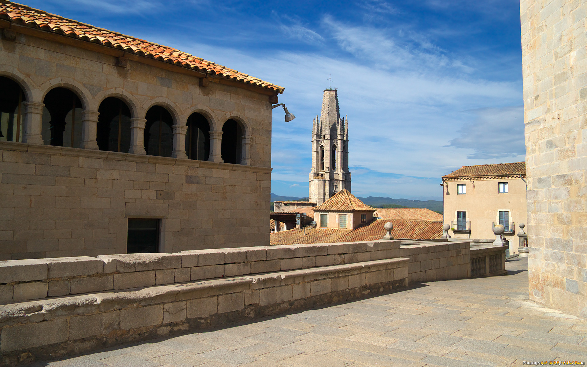 catedral, de, santa, maria, gerona, города, католические, соборы, костелы, аббатства