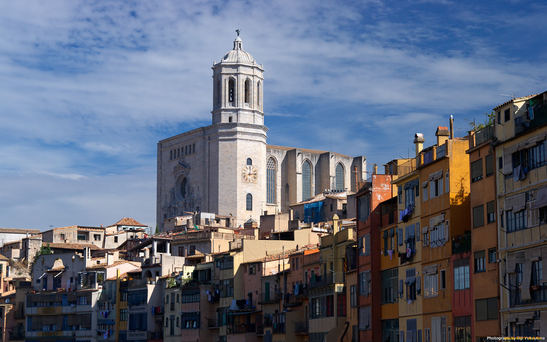 catedral, de, santa, maria, gerona, города, католические, соборы, костелы, аббатства