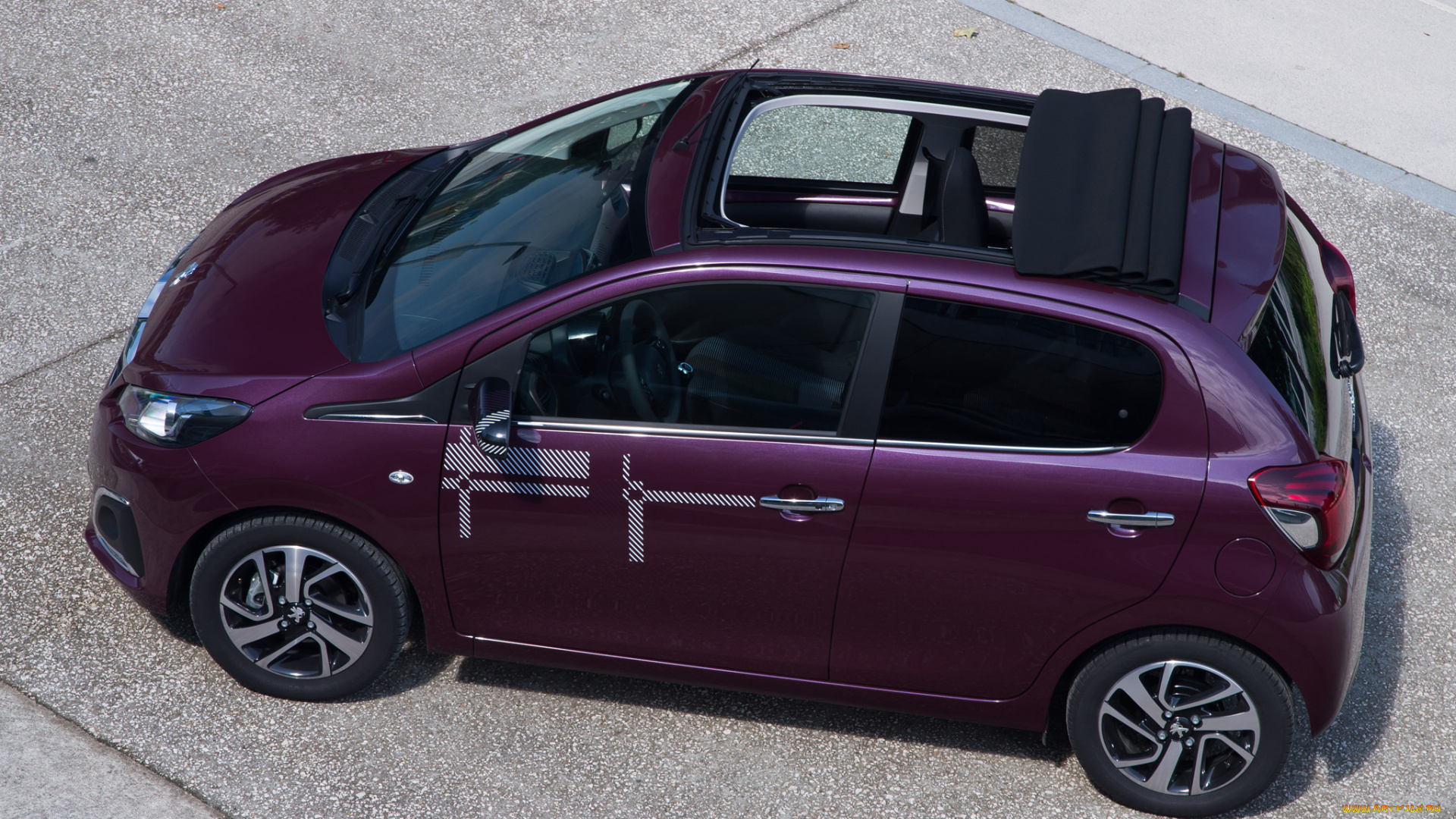 автомобили, peugeot, top, 108, вишневый, 2014г, 5-door