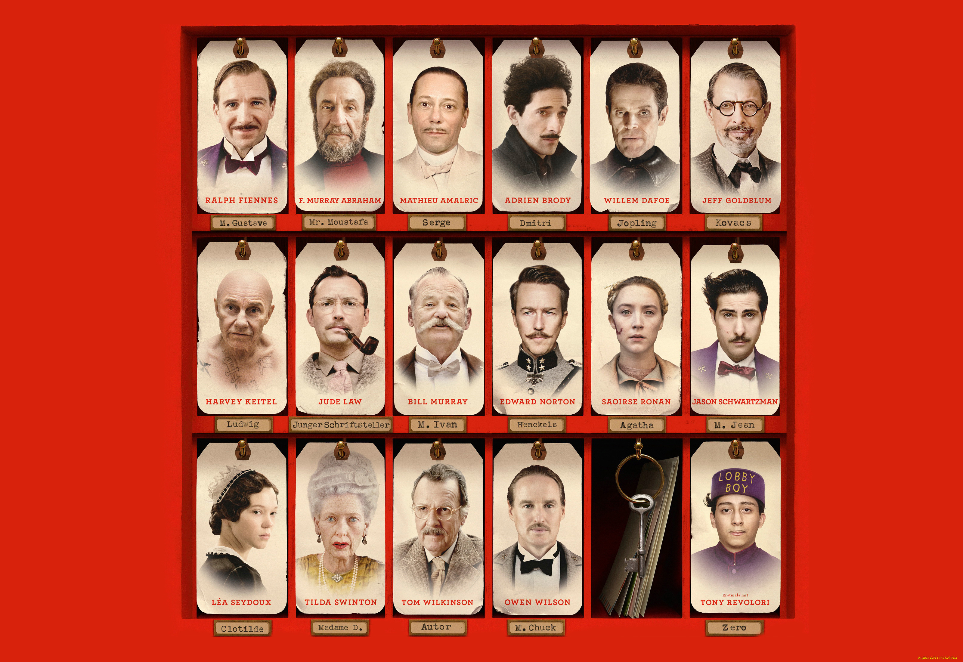 the, grand, budapest, hotel, кино, фильмы, bill, murray, edward, norton, harvey, keitel, tilda, swinton, lеa, seydoux, отель, гранд, будапешт, ralph, fiennes, saoirse, ronan, adrien, brody