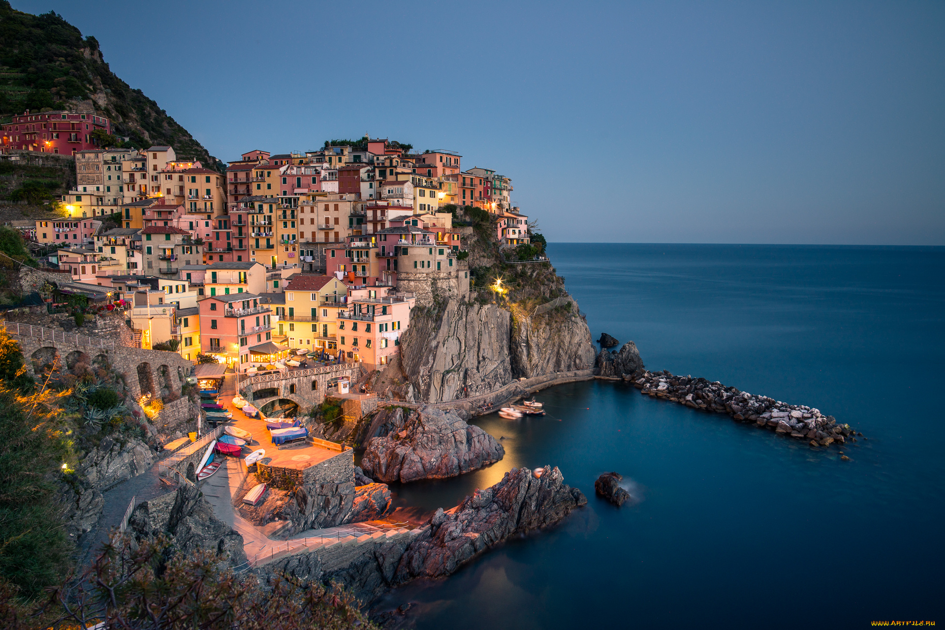 города, амальфийское, и, лигурийское, побережье, , италия, manarola, cinque, terre, italy, ligurian, sea, манарола, Чинкве-терре, лигурийское, море, скалы, здания, пейзаж, побережье