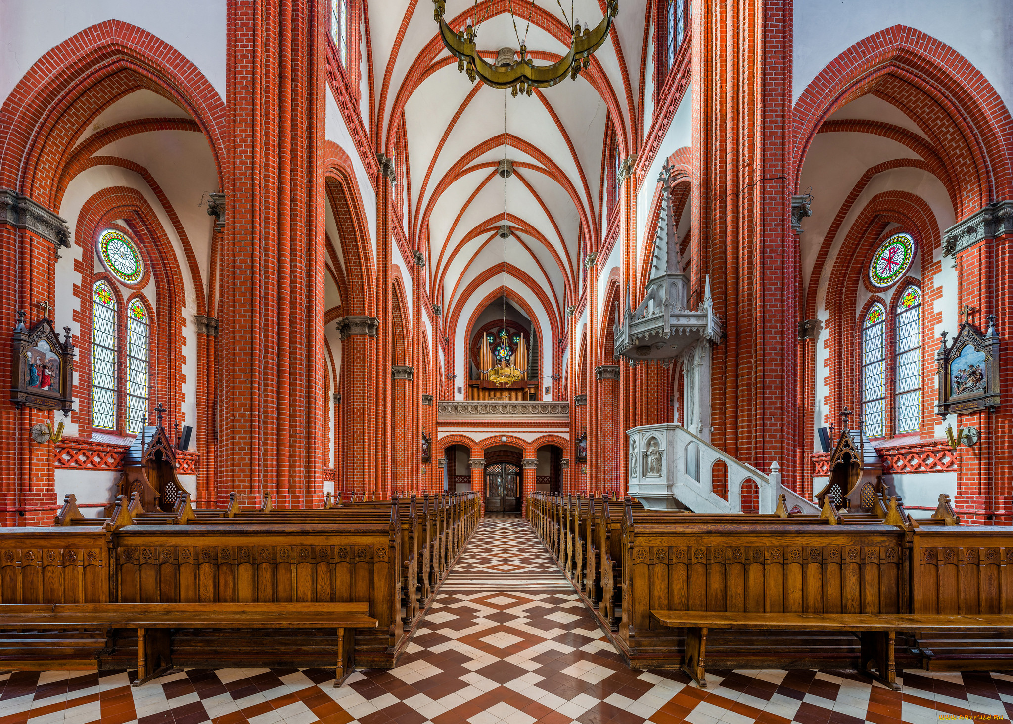 church, of, saint, marie, , palanga, , lithuania, интерьер, убранство, , роспись, храма, храм