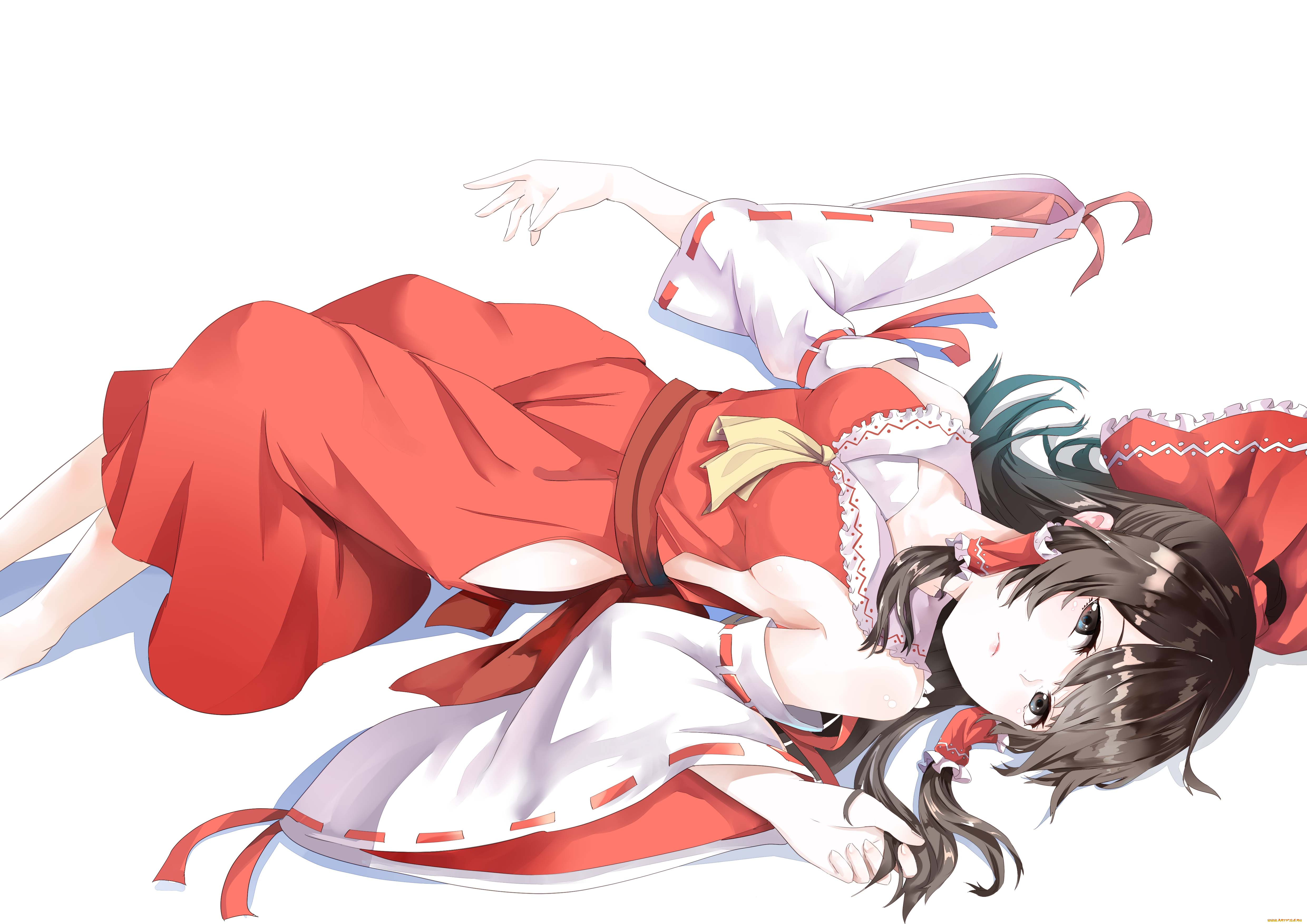 аниме, kantai, collection, hakurei, reimu