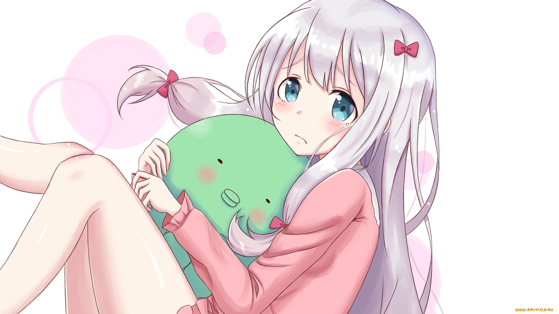 аниме, eromanga-sensei, фон, взгляд, девушка