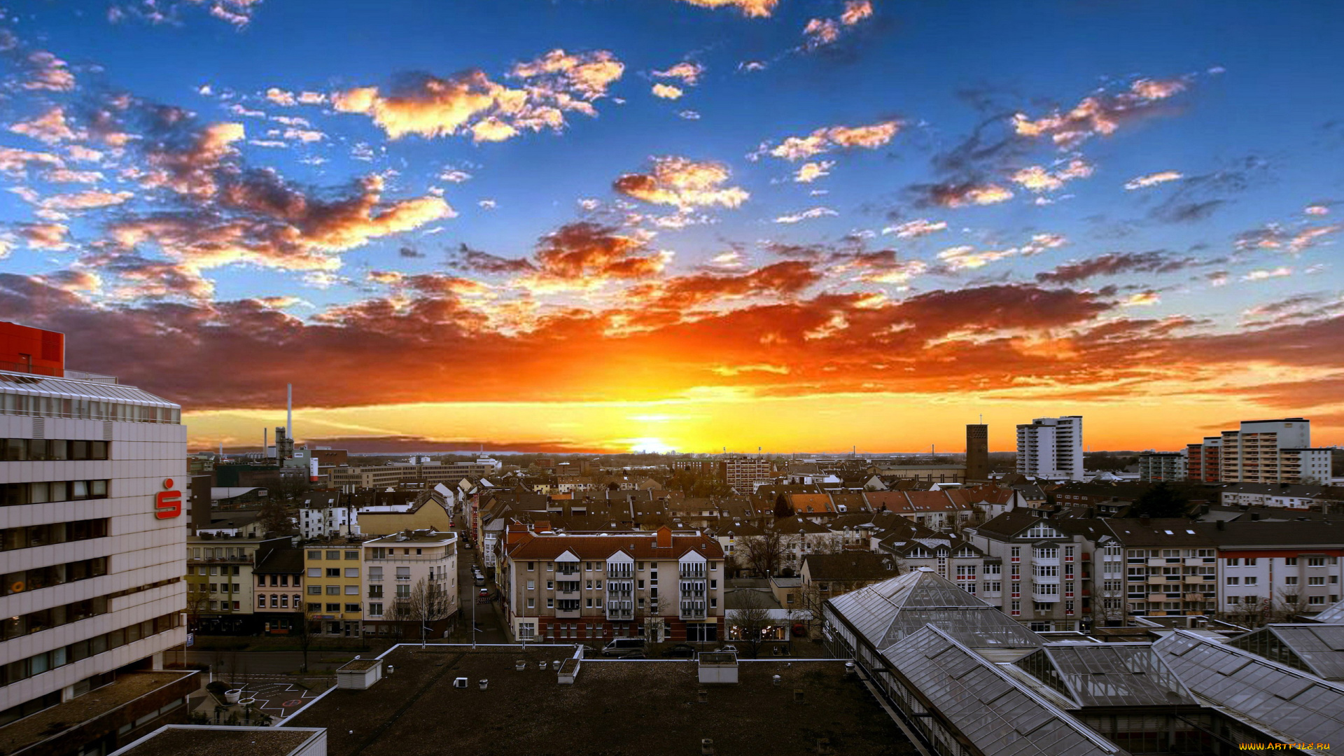 leverkusen, germany, города, -, панорамы