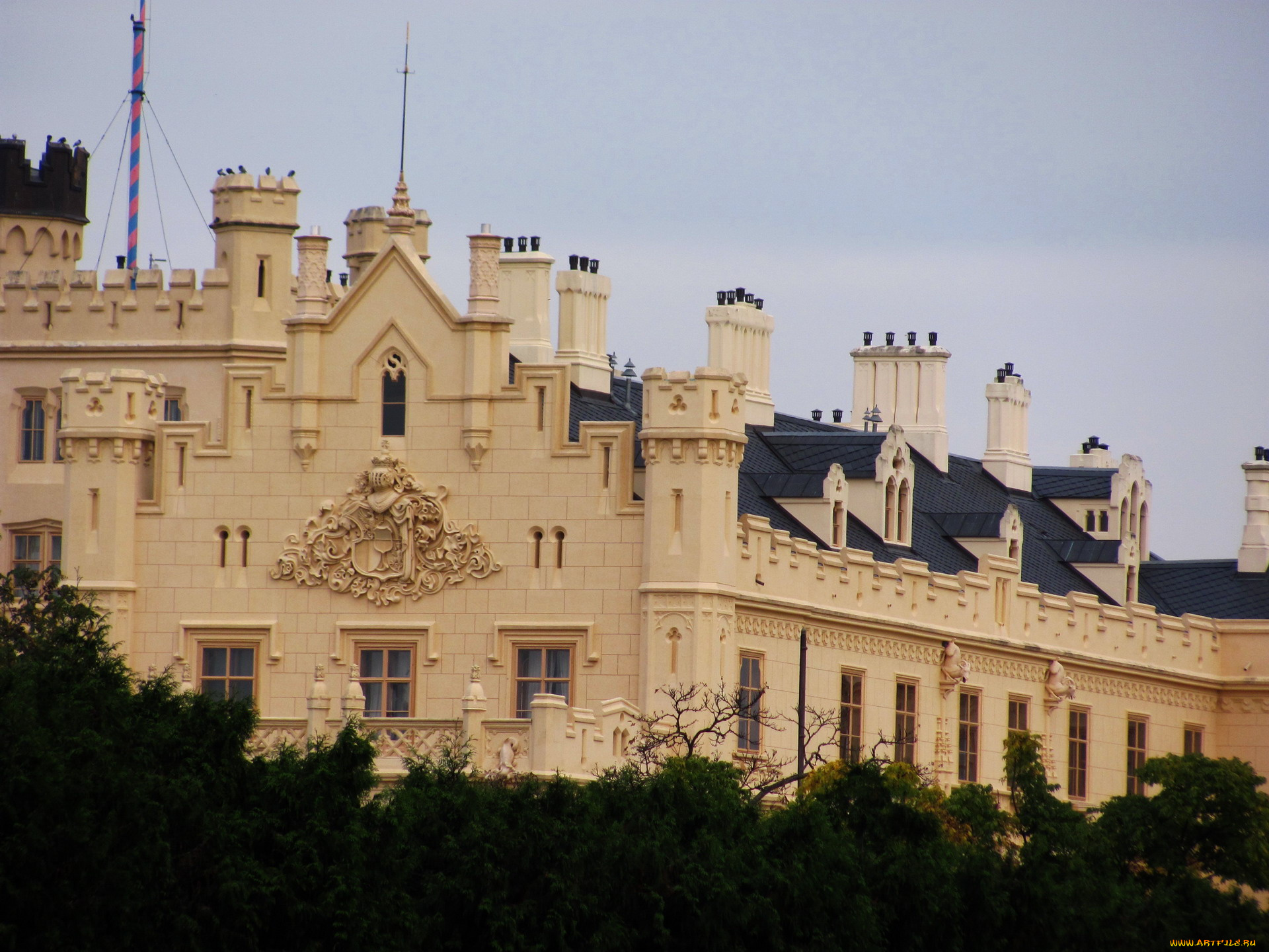 lednice, castle, города, замок, леднице, , чехия, lednice, castle