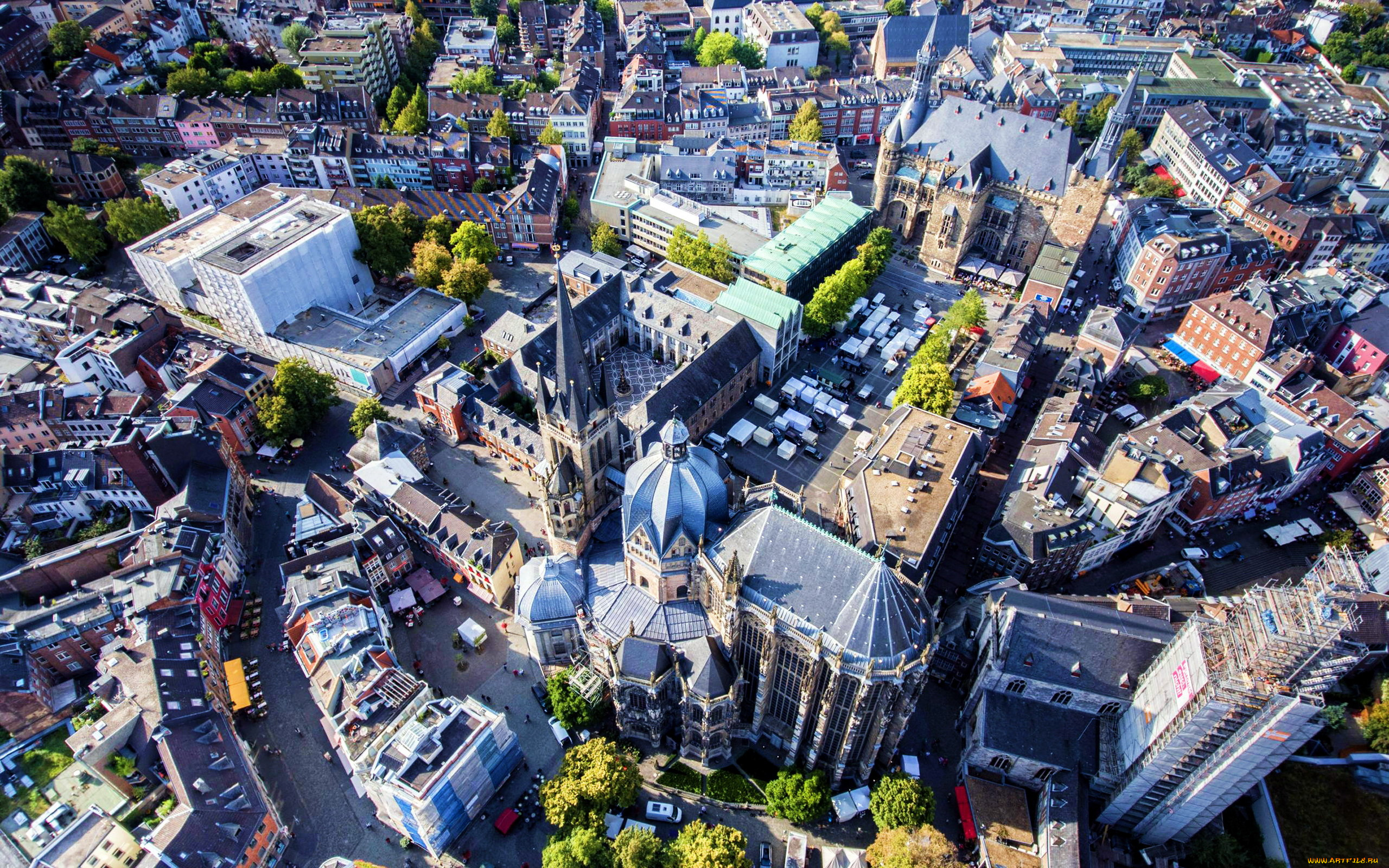 aachen, germany, города, -, панорамы