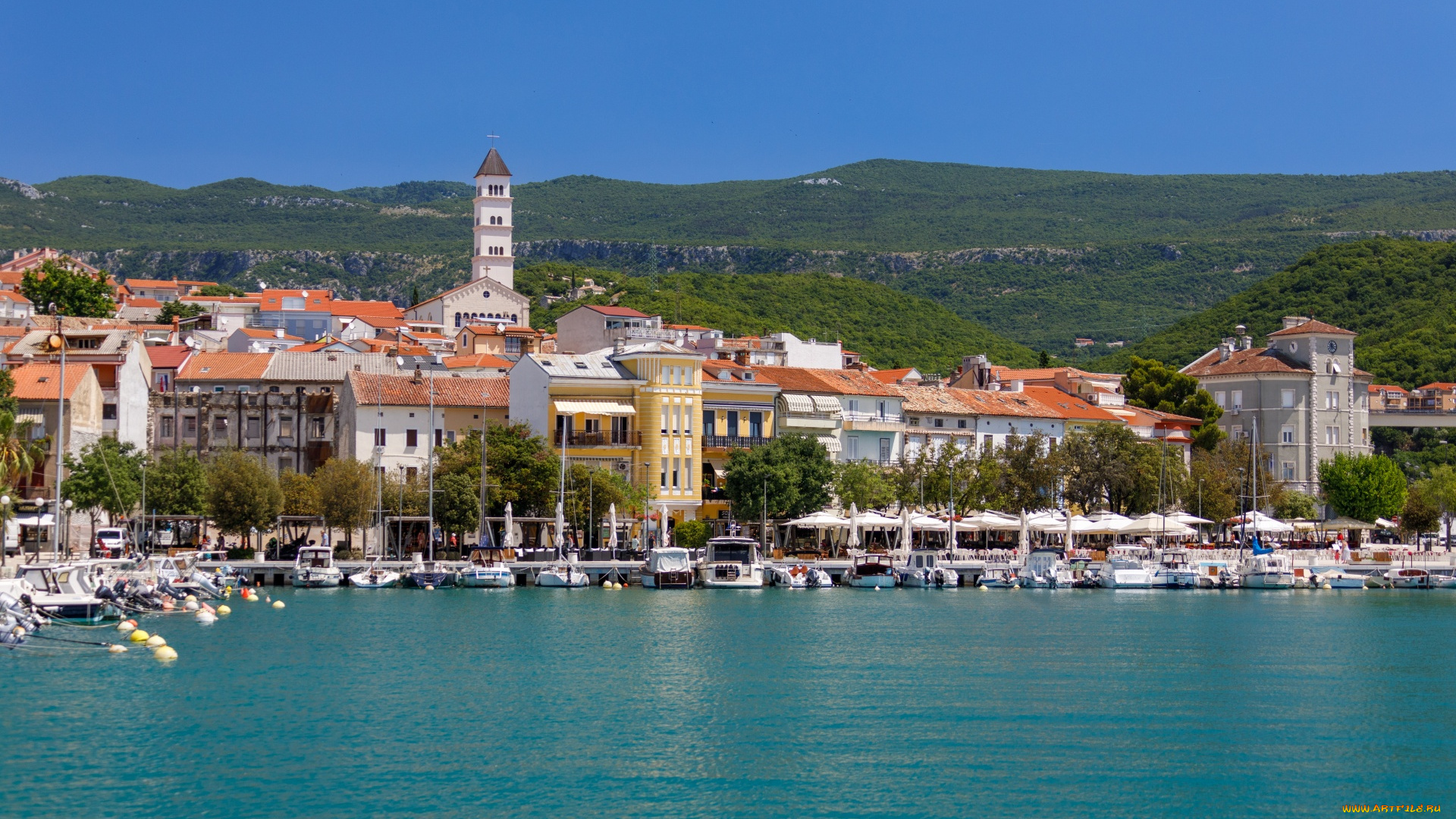 crikvenica, croatia, города, -, панорамы