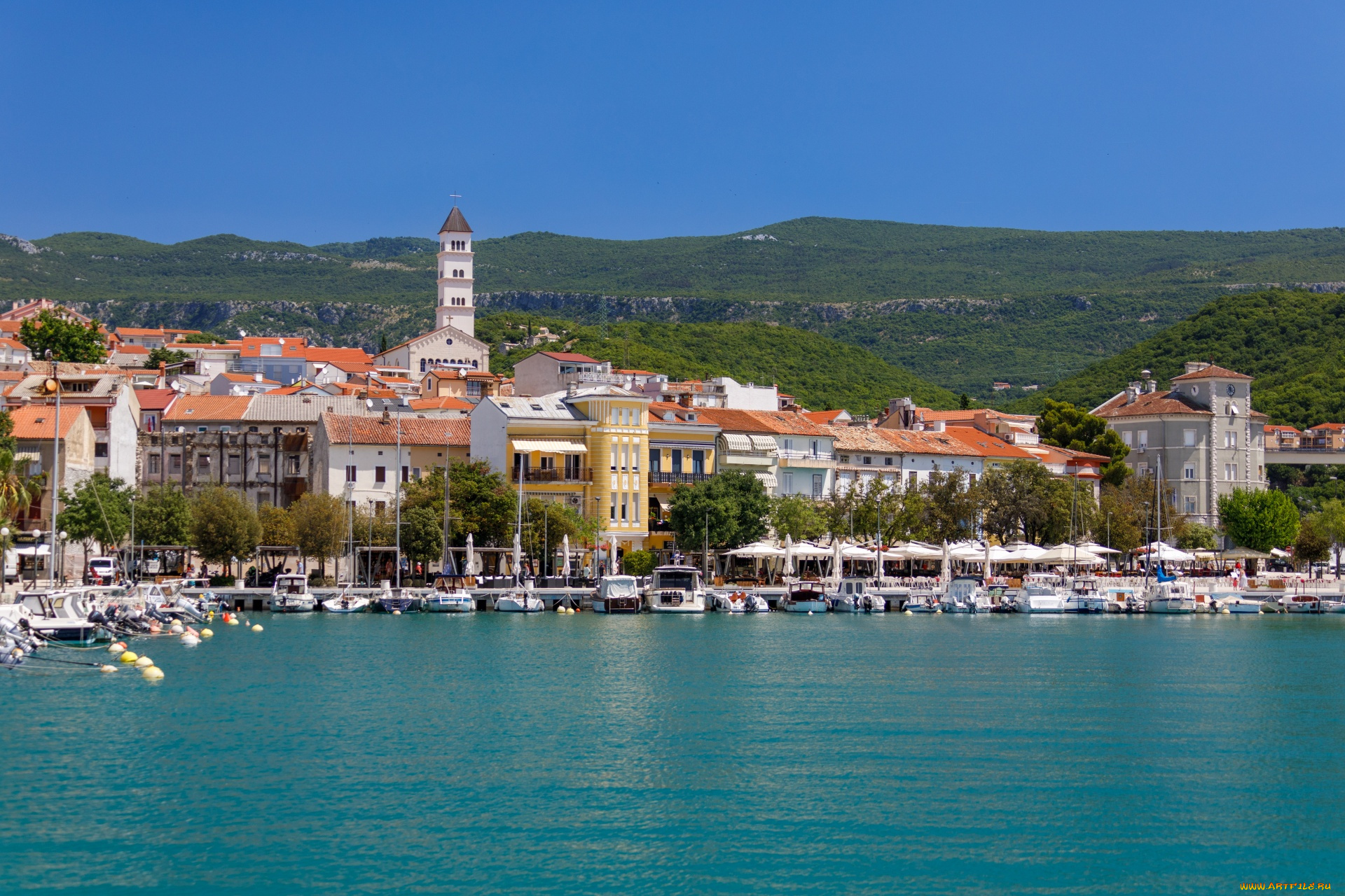 crikvenica, croatia, города, -, панорамы