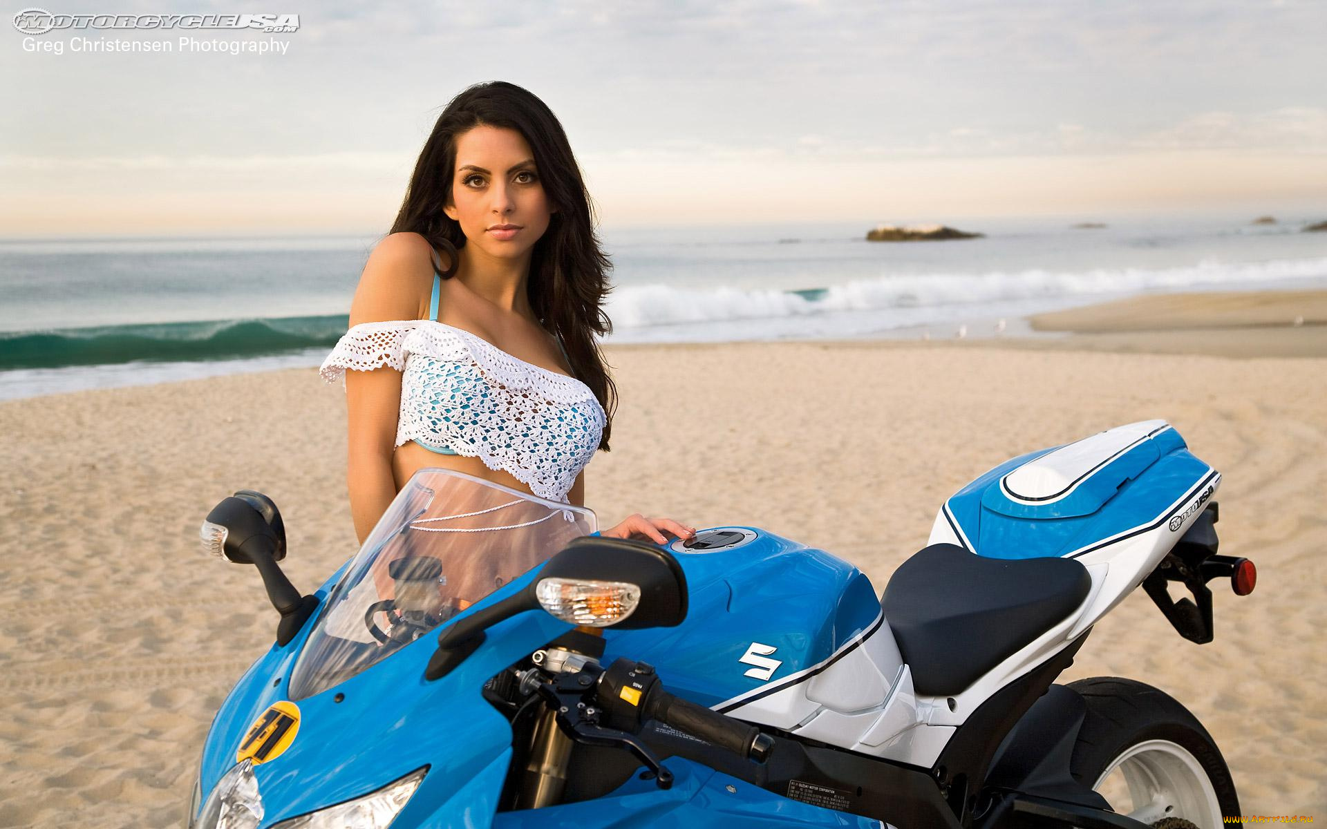 angela, with, suzuki, gsx, r750, project, bike, мотоциклы, мото, девушкой