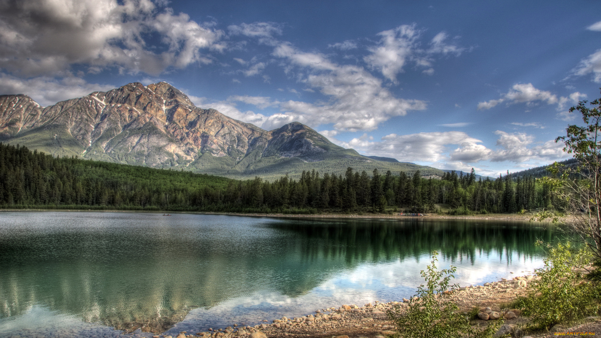 lake, patricia, jasper, canada, природа, реки, озера