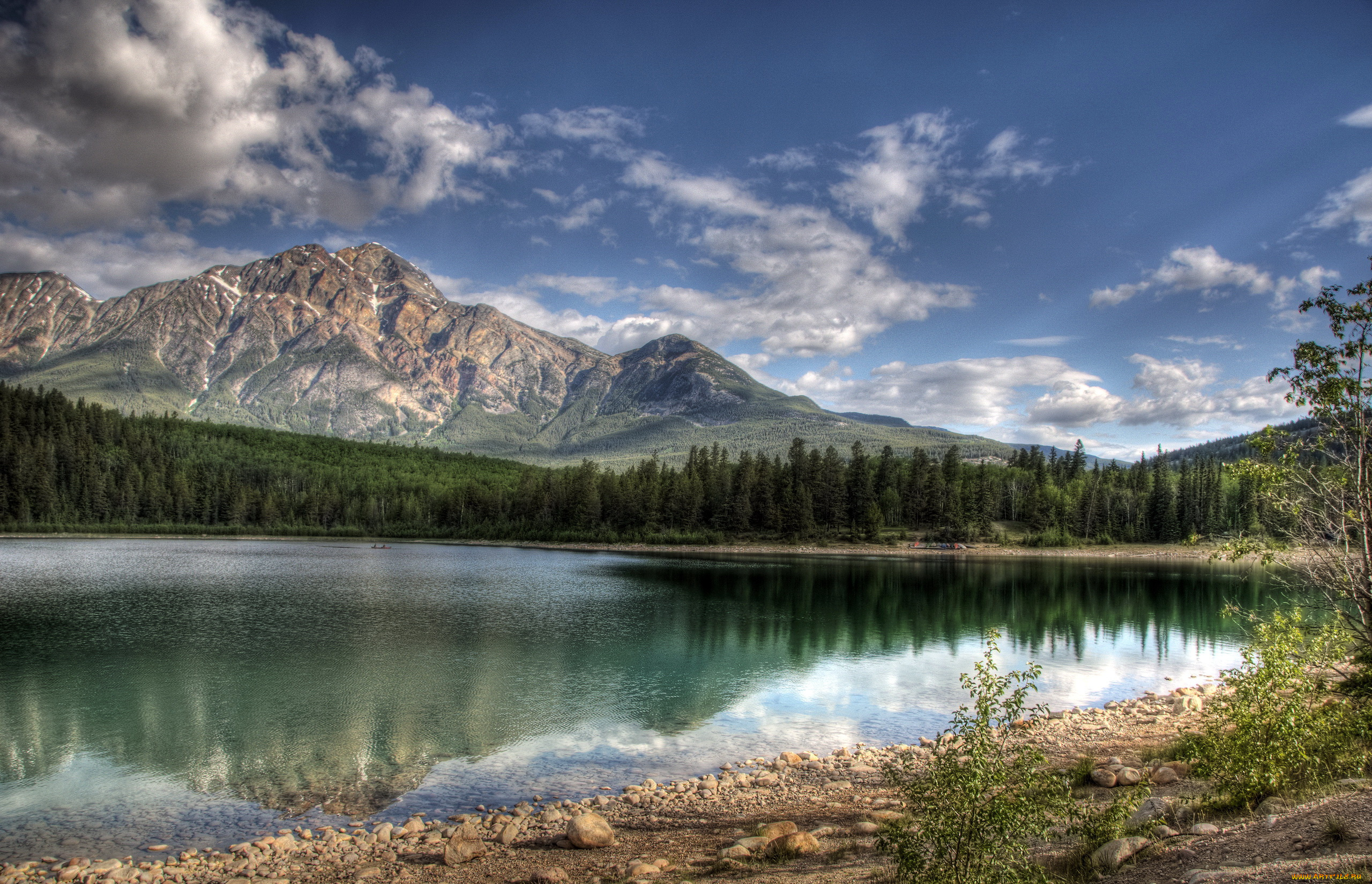 lake, patricia, jasper, canada, природа, реки, озера