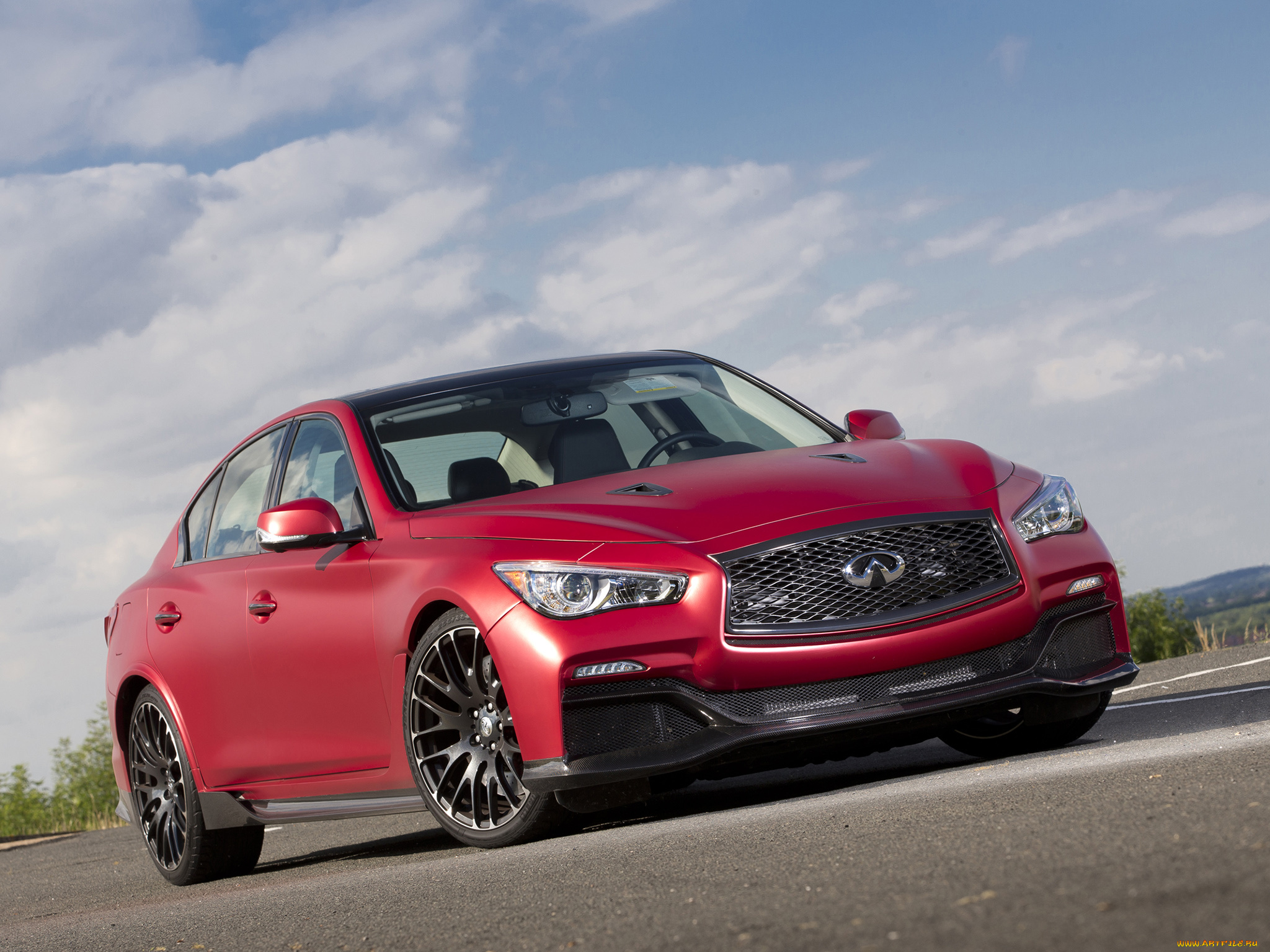 автомобили, infiniti, q50, eau, rouge, concep, красный