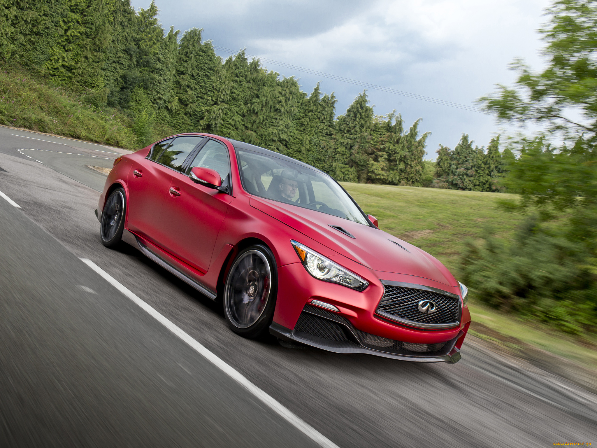 автомобили, infiniti, q50, красный, concep, eau, rouge