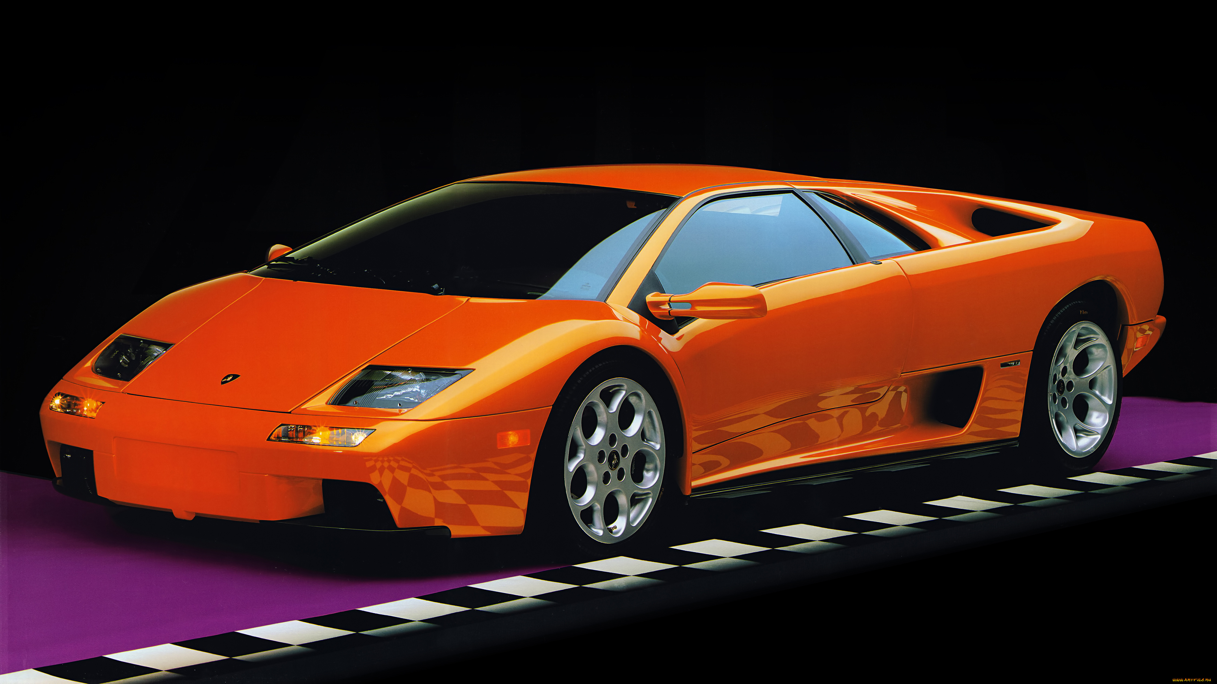 оранжевый автомобиль orange car скачать